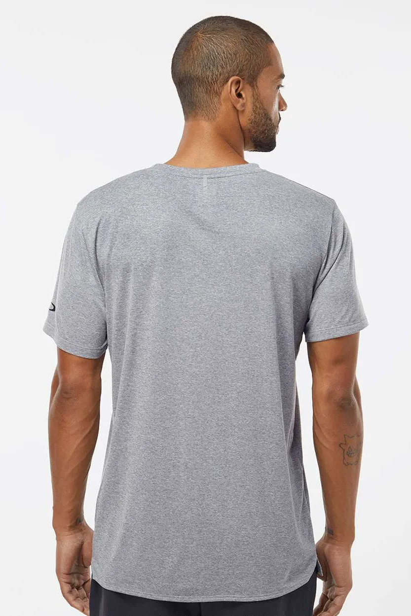 Oakley Mens Team Issue Hydrolix Short Sleeve Crewneck T-Shirt - Heather Granite Grey