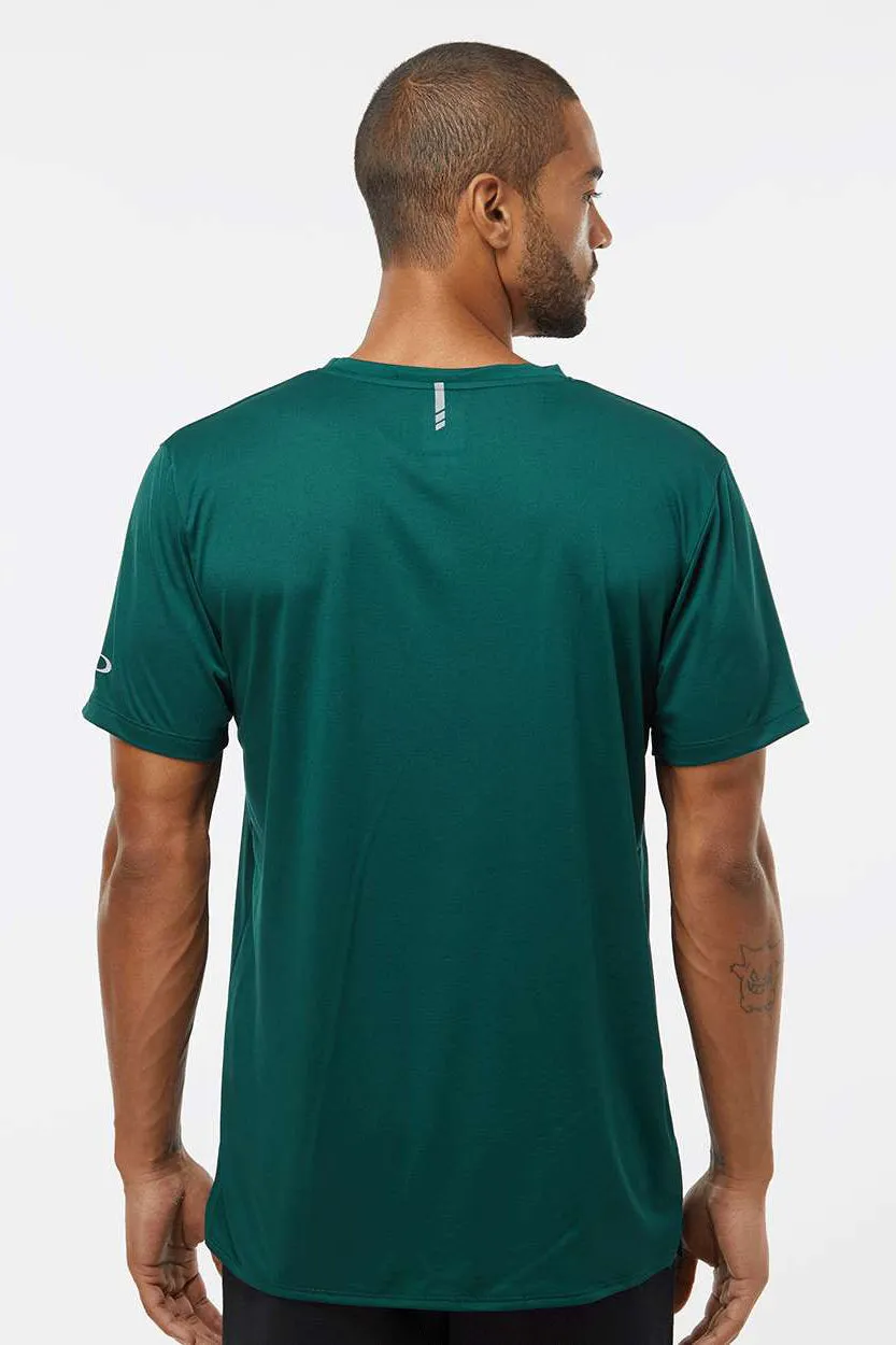 Oakley Mens Team Issue Hydrolix Short Sleeve Crewneck T-Shirt - Team Fir Green