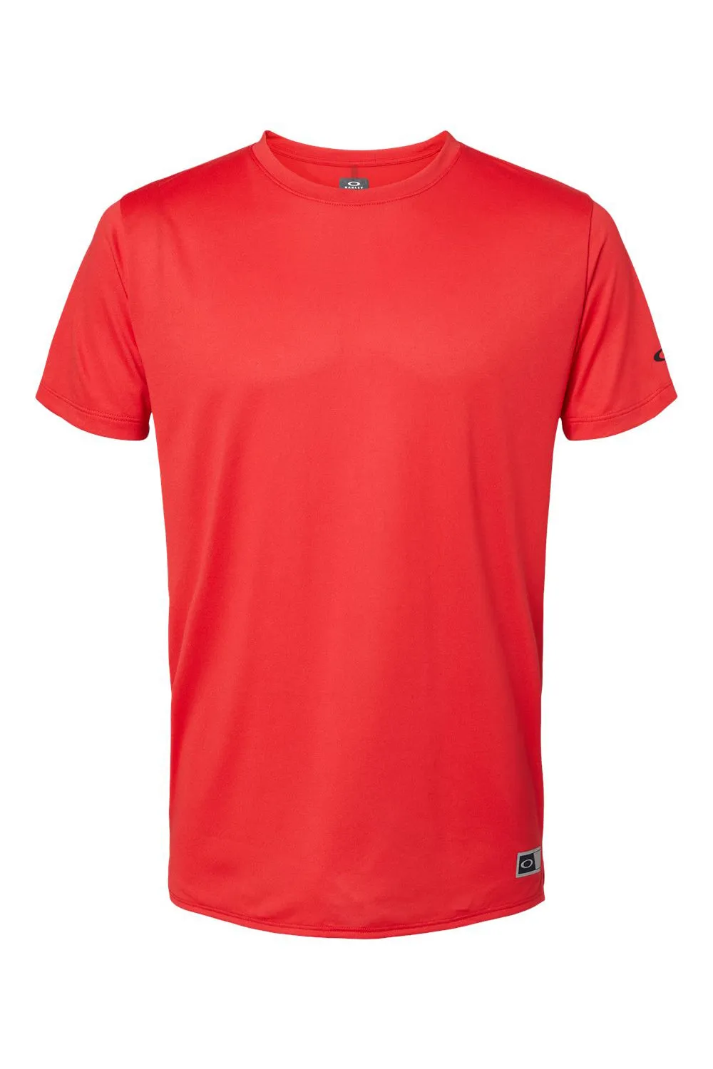 Oakley Mens Team Issue Hydrolix Short Sleeve Crewneck T-Shirt - Team Red