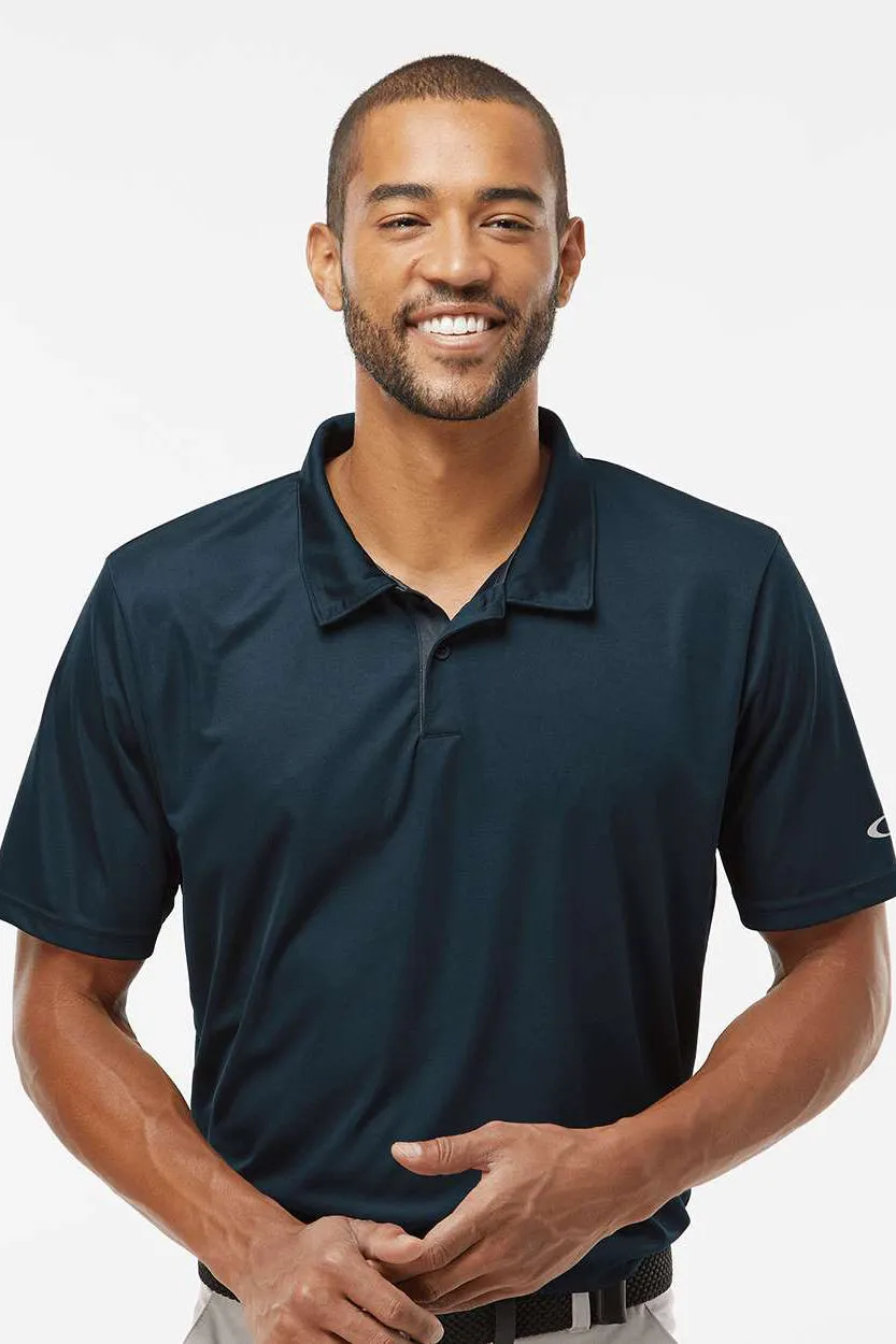 Oakley Mens Team Issue Hydrolix Short Sleeve Polo Shirt - Blackout