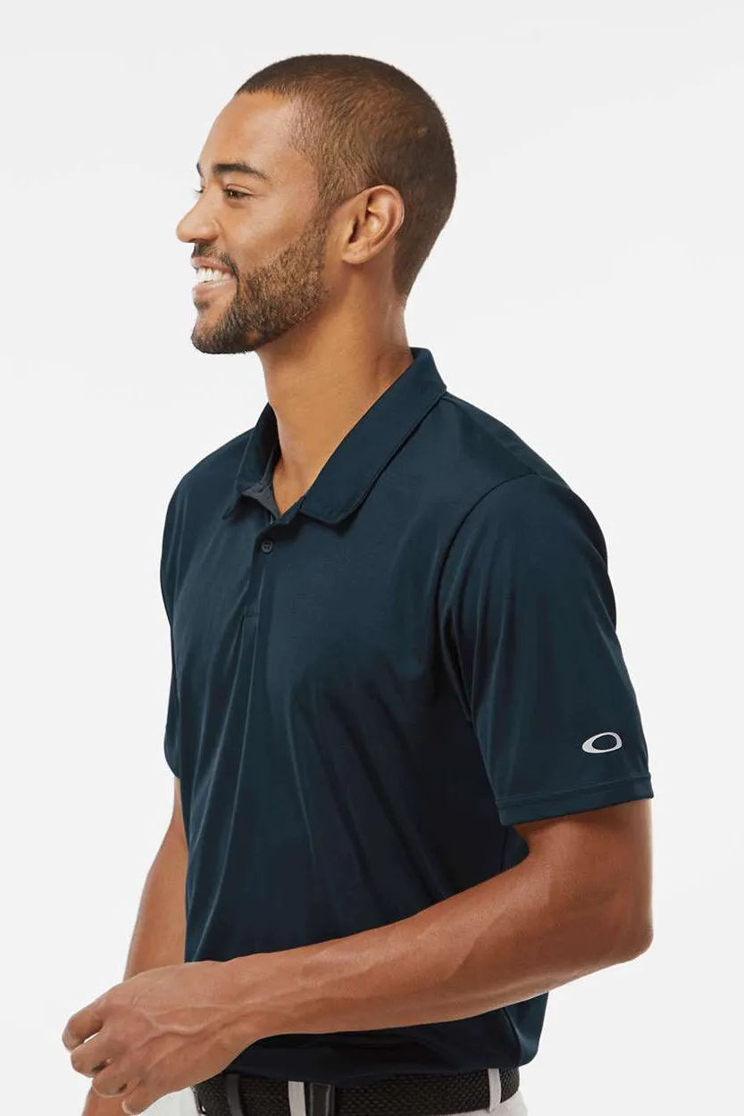 Oakley Mens Team Issue Hydrolix Short Sleeve Polo Shirt - Blackout
