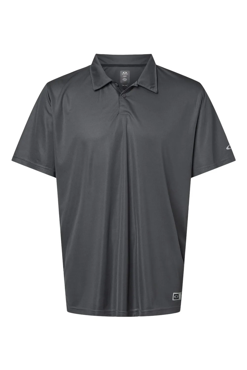 Oakley Mens Team Issue Hydrolix Short Sleeve Polo Shirt - Forged Iron Grey