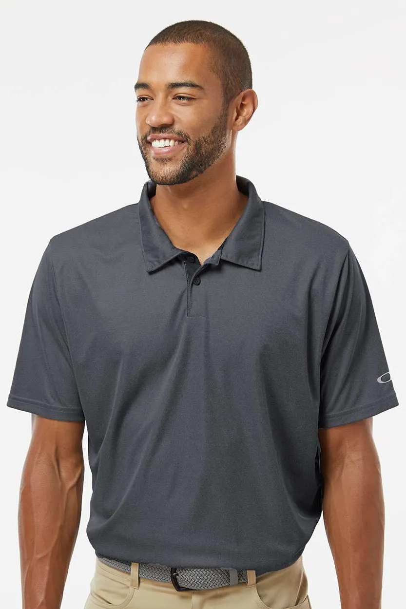 Oakley Mens Team Issue Hydrolix Short Sleeve Polo Shirt - Forged Iron Grey