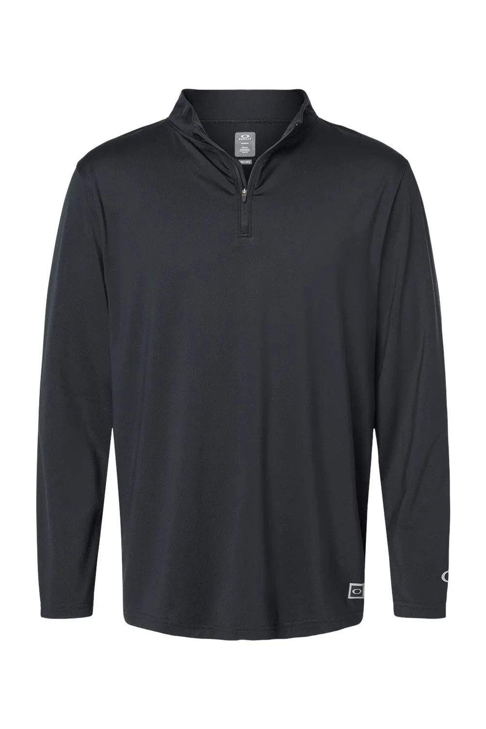 Oakley Mens Team Issue Podium 1/4 Zip Sweatshirt - Blackout