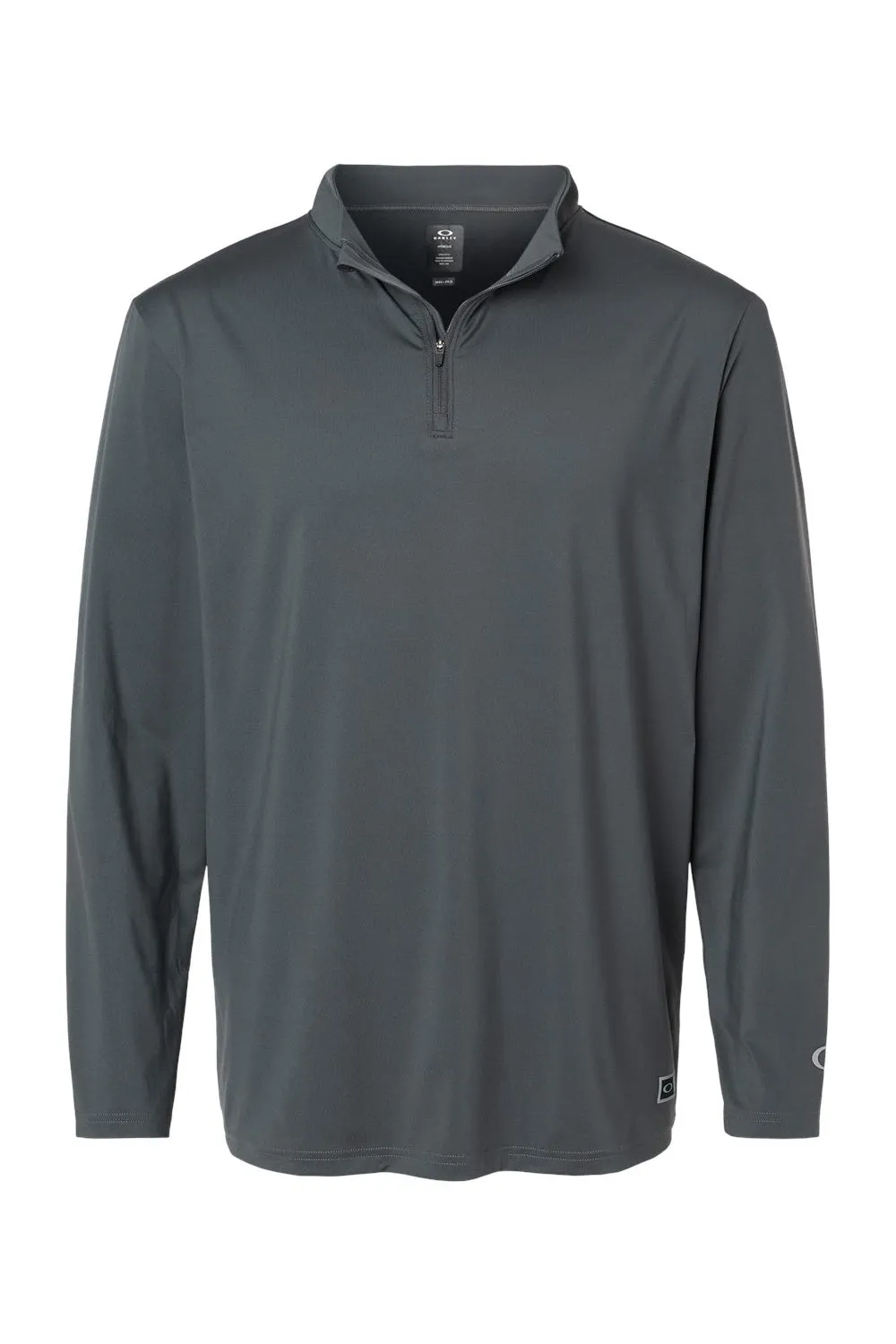 Oakley Mens Team Issue Podium 1/4 Zip Sweatshirt - Forged Iron Grey
