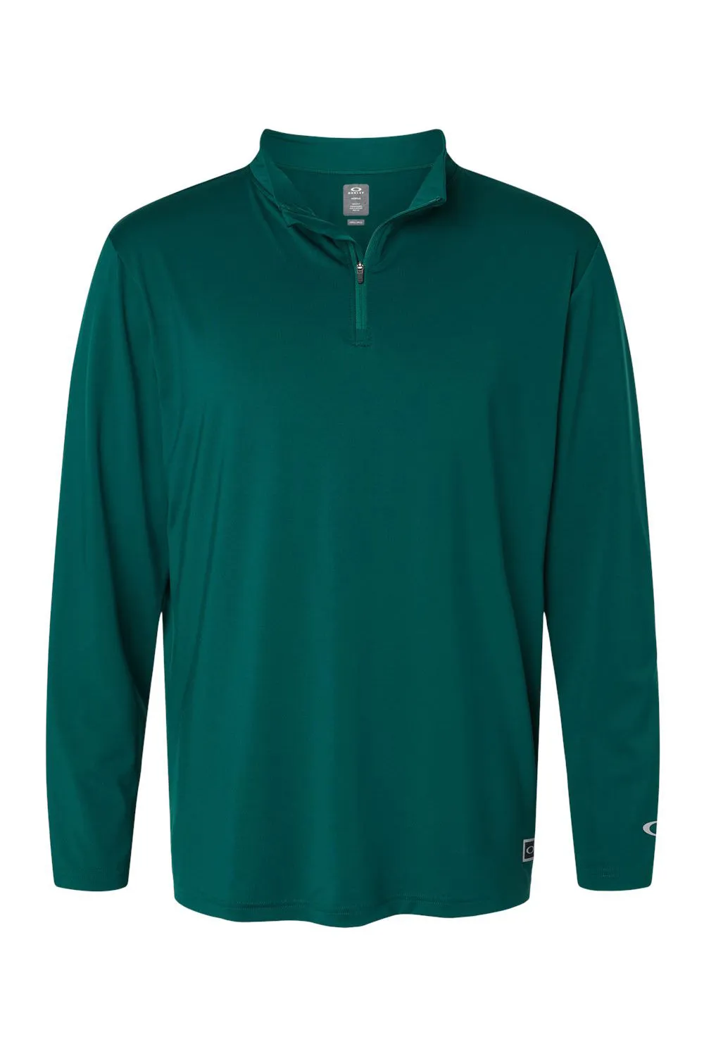 Oakley Mens Team Issue Podium 1/4 Zip Sweatshirt - Team Fir Green