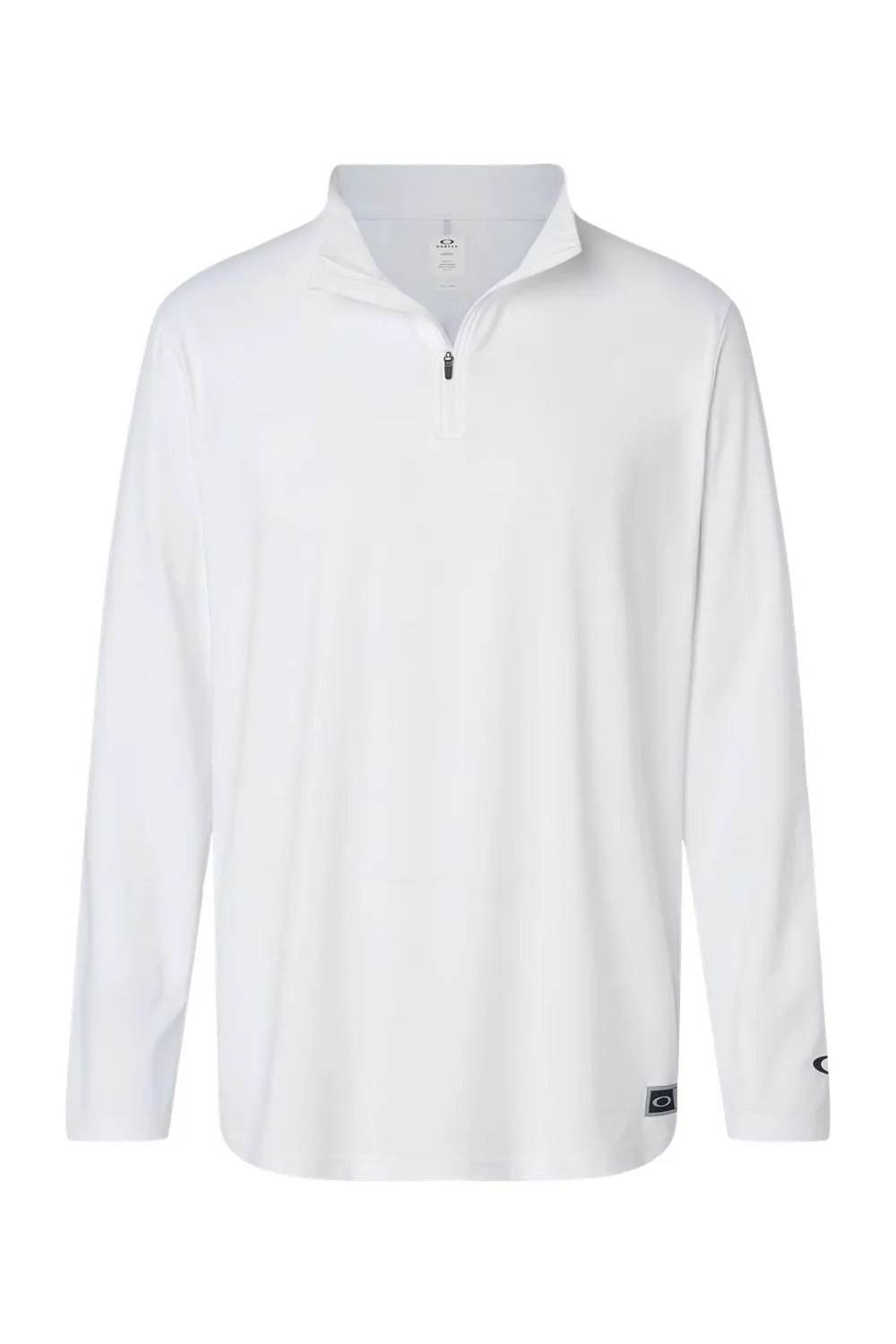 Oakley Mens Team Issue Podium 1/4 Zip Sweatshirt - White