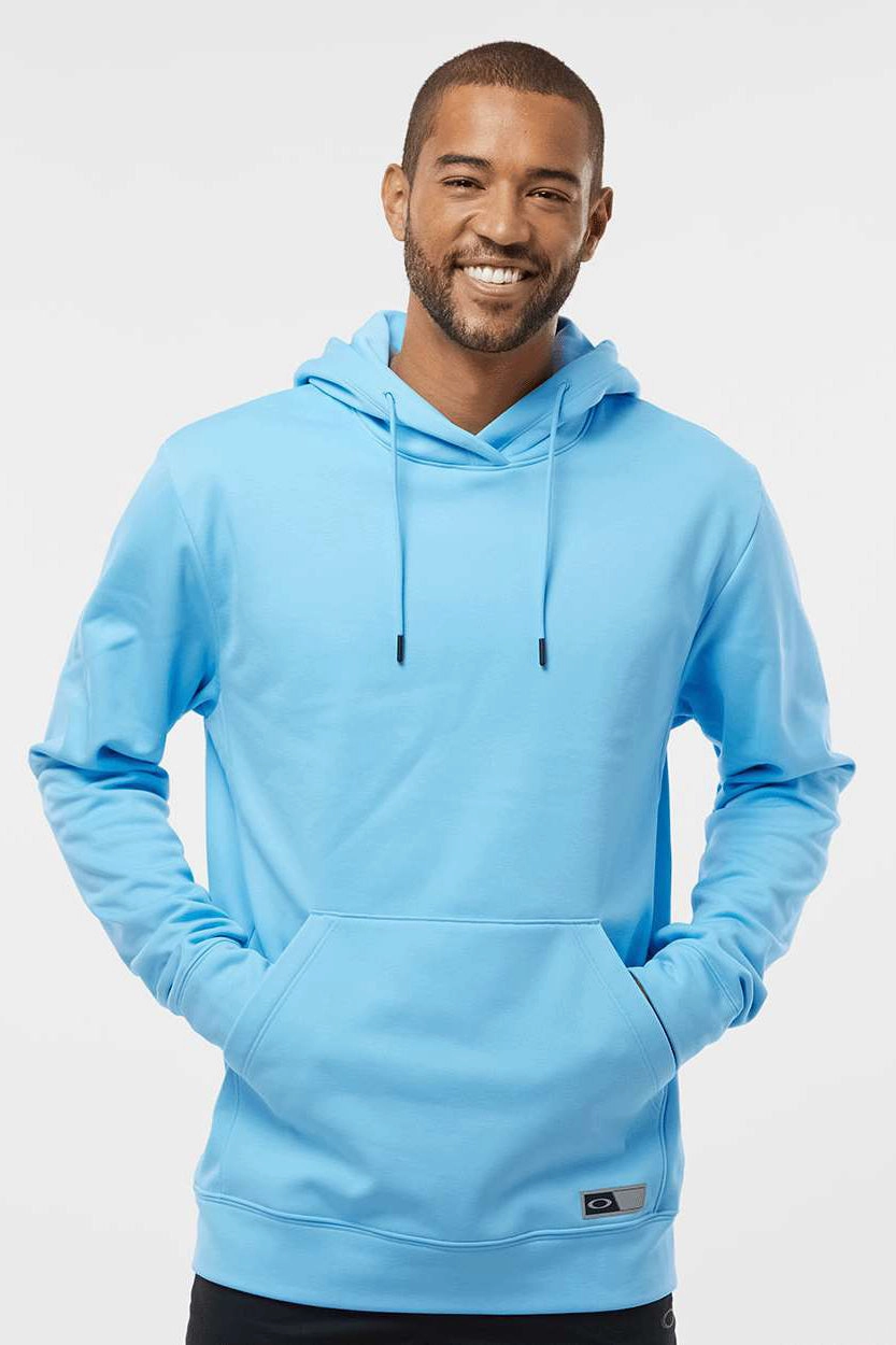 Oakley Mens Team Issue Hydrolix Hooded Sweatshirt Hoodie w/ Pouch Pocket - Carolina Blue