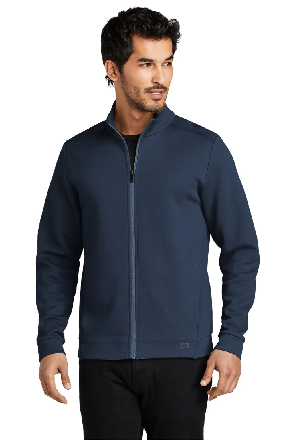Ogio Mens Bolt Full Zip Sweatshirt w/ Pockets - Strike Blue