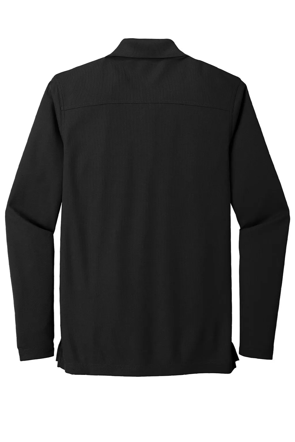 Ogio Mens Caliber 2.0 Moisture Wicking Long Sleeve Polo Shirt - Blacktop