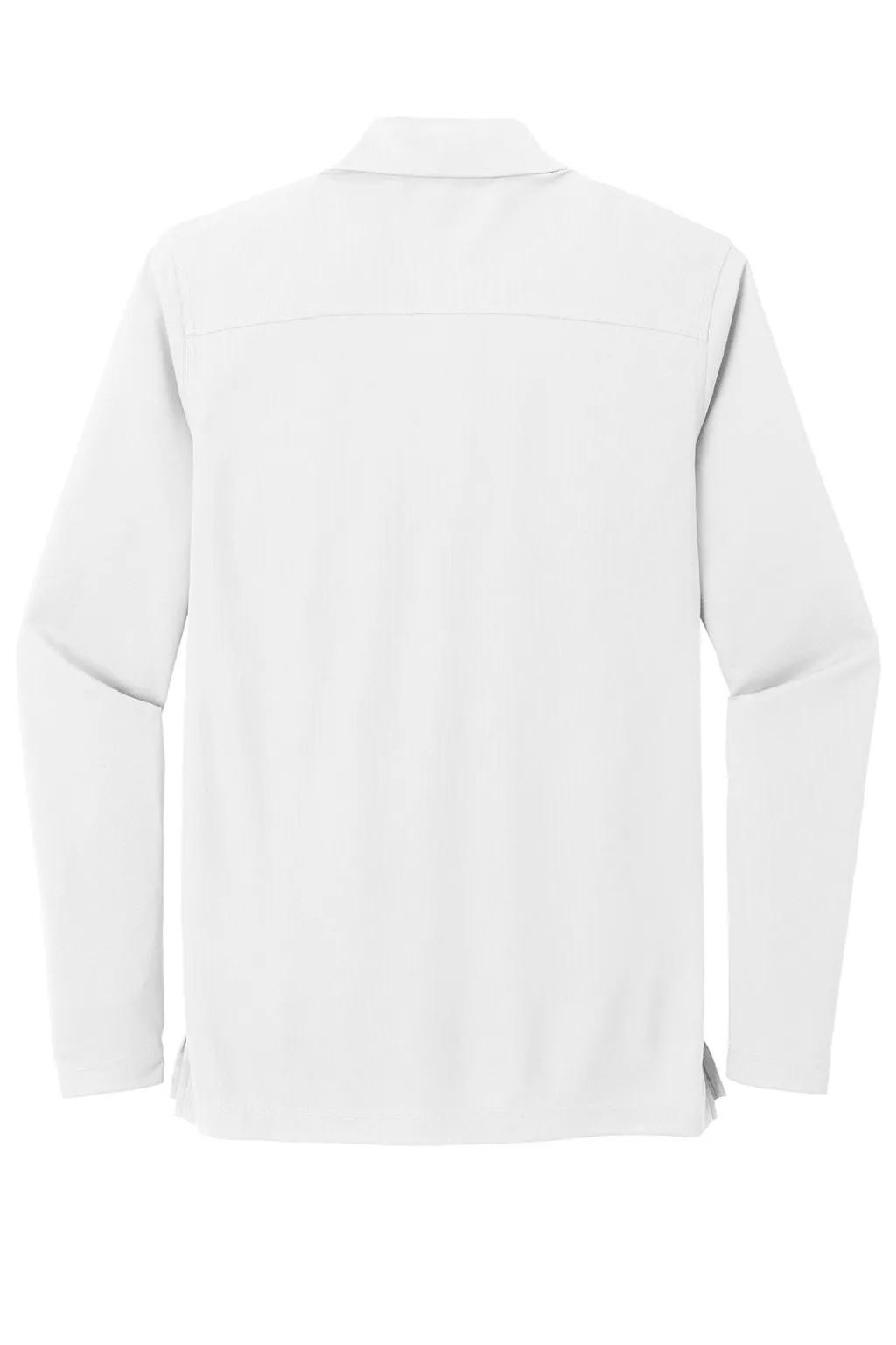 Ogio Mens Caliber 2.0 Moisture Wicking Long Sleeve Polo Shirt - Bright White