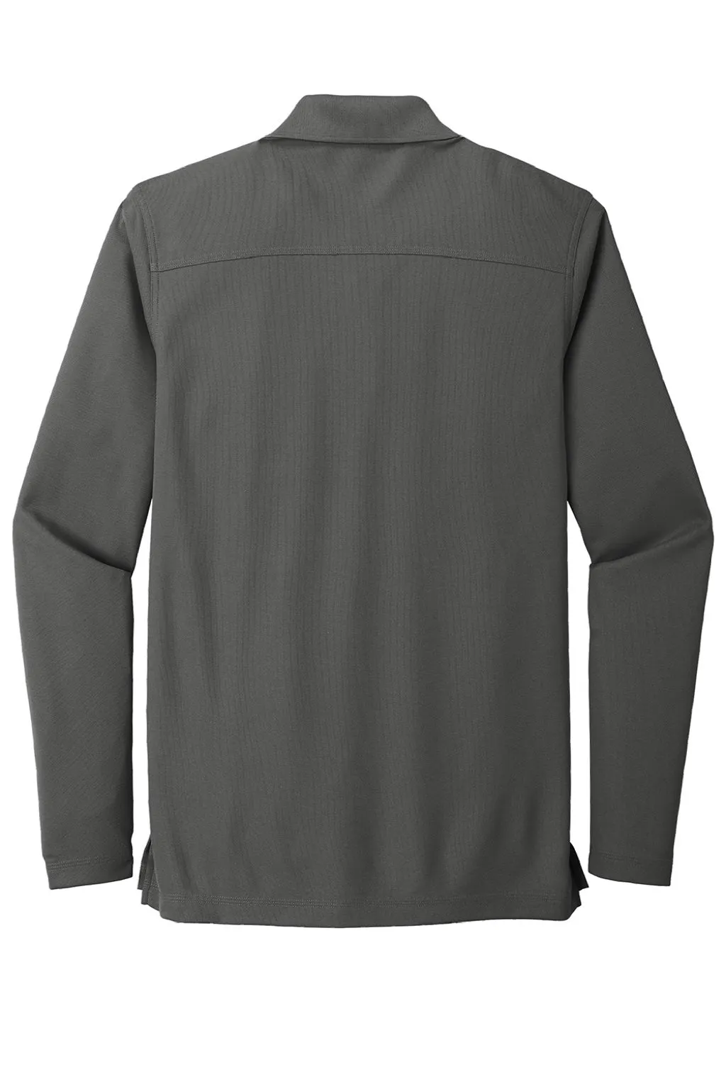 Ogio Mens Caliber 2.0 Moisture Wicking Long Sleeve Polo Shirt - Diesel Grey