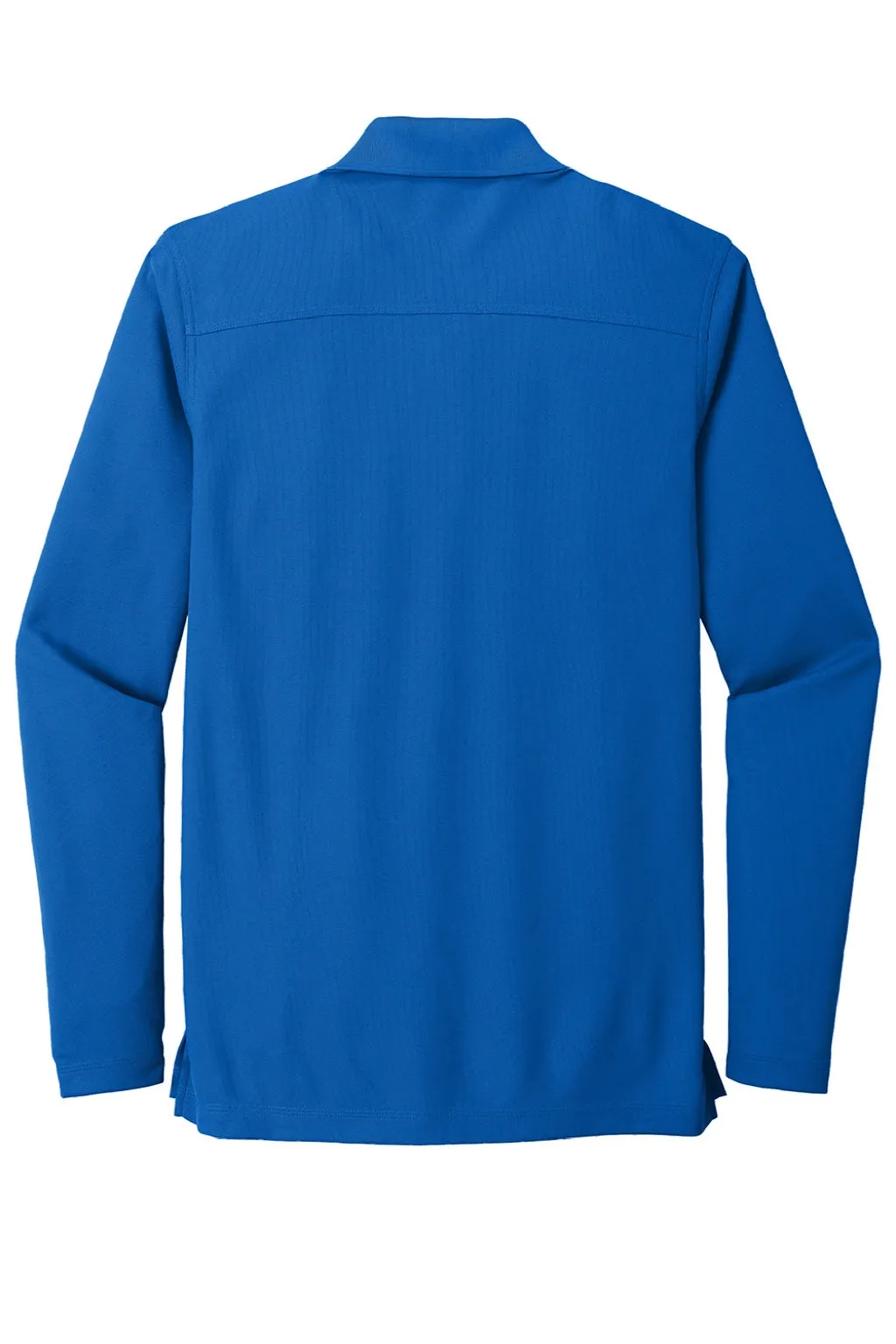 Ogio Mens Caliber 2.0 Moisture Wicking Long Sleeve Polo Shirt - Electric Blue