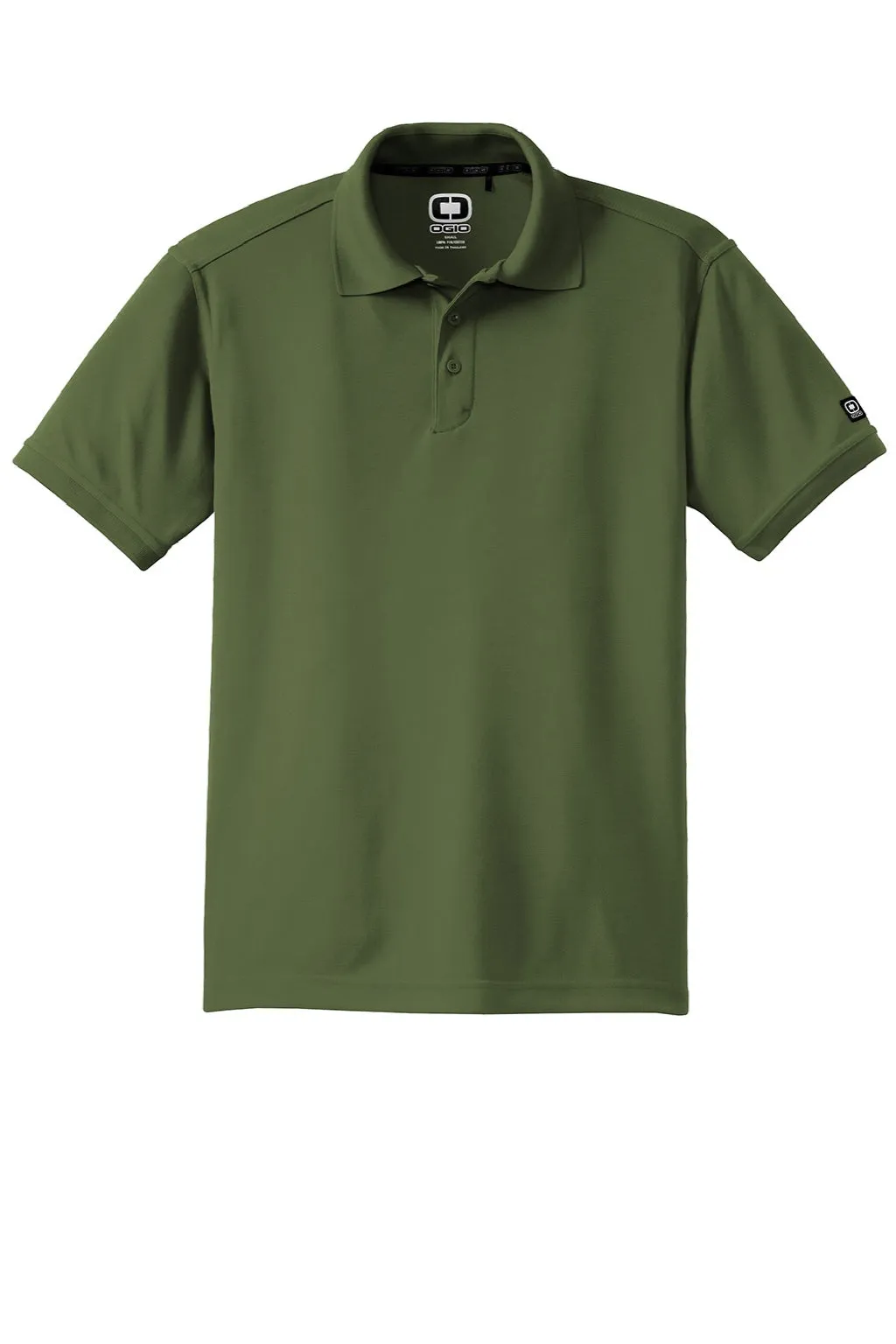 Ogio Mens Caliber 2.0 Moisture Wicking Short Sleeve Polo Shirt - Grit Green