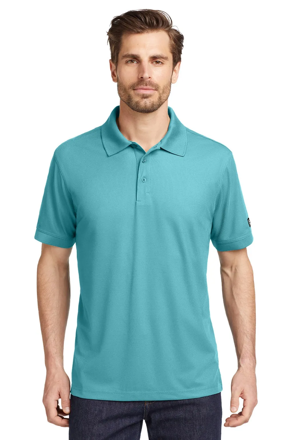 Ogio Mens Caliber 2.0 Moisture Wicking Short Sleeve Polo Shirt - Hydro Blue