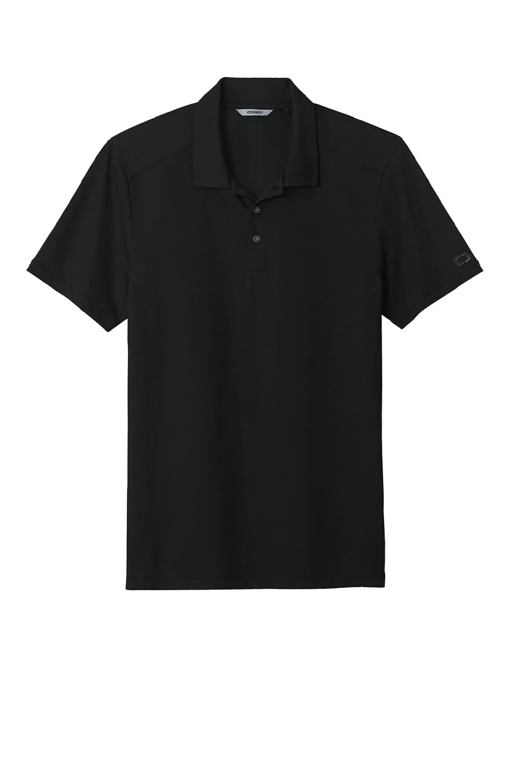 Ogio Mens Code Stretch Moisture Wicking Short Sleeve Polo Shirt - Blacktop