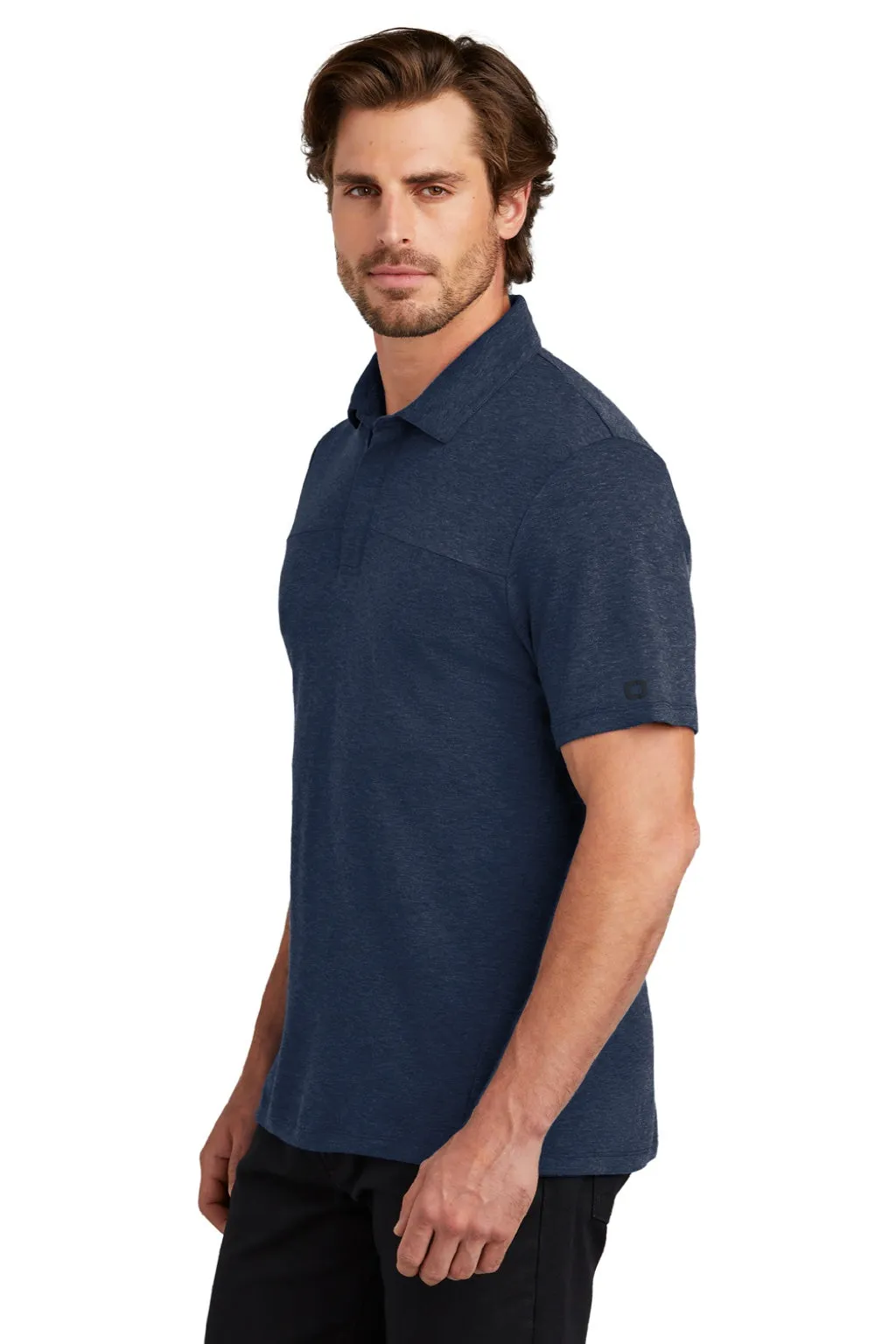 Ogio Mens Command Short Sleeve Polo Shirt - River Navy Blue