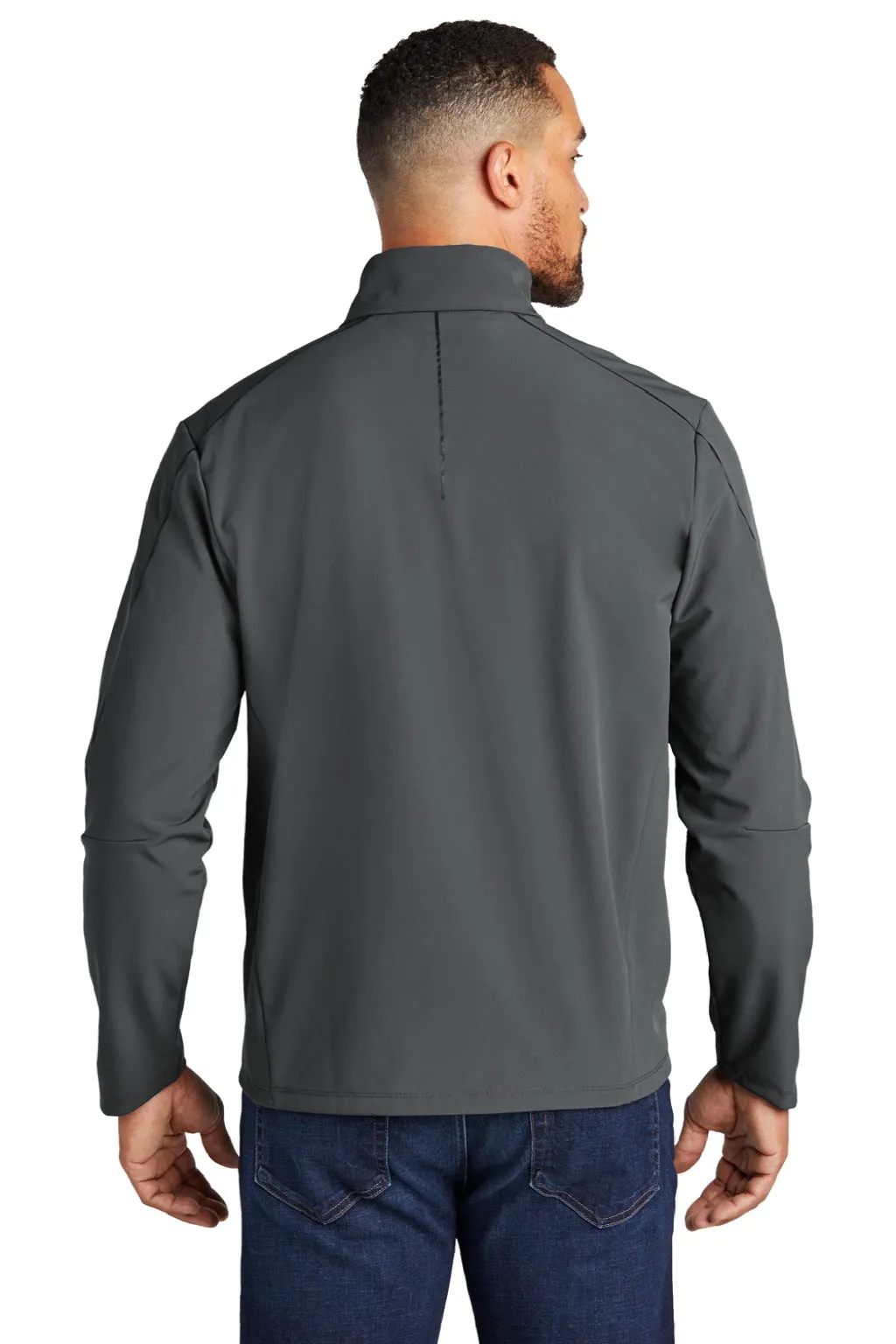 Ogio Mens Commuter Water Resistant Full Zip Soft Shell Jacket - Diesel Grey