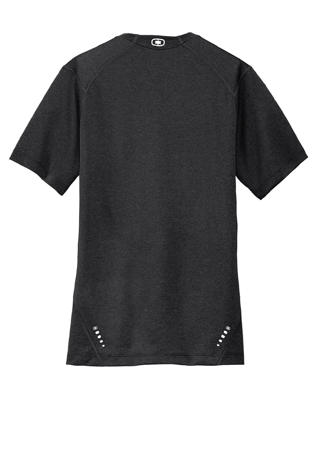 Ogio Mens Endurance Pulse Jersey Moisture Wicking Short Sleeve Crewneck T-Shirt - Blacktop