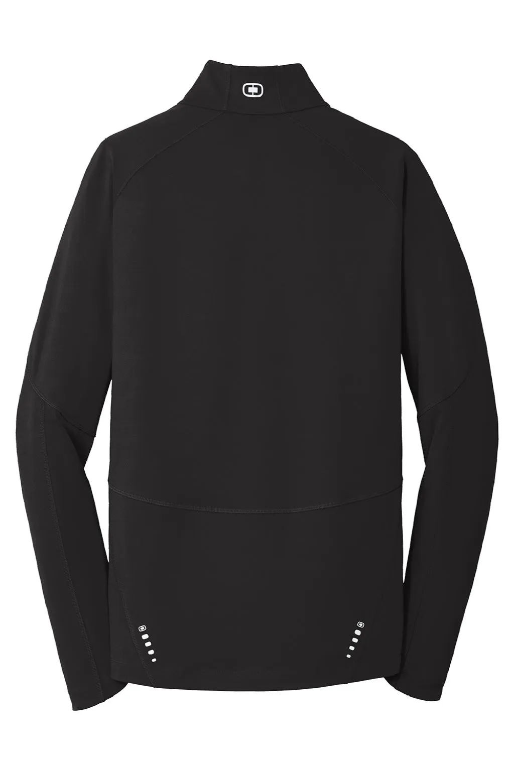 Ogio Mens Endurance Radius Moisture Wicking 1/4 Zip Sweatshirt - Blacktop
