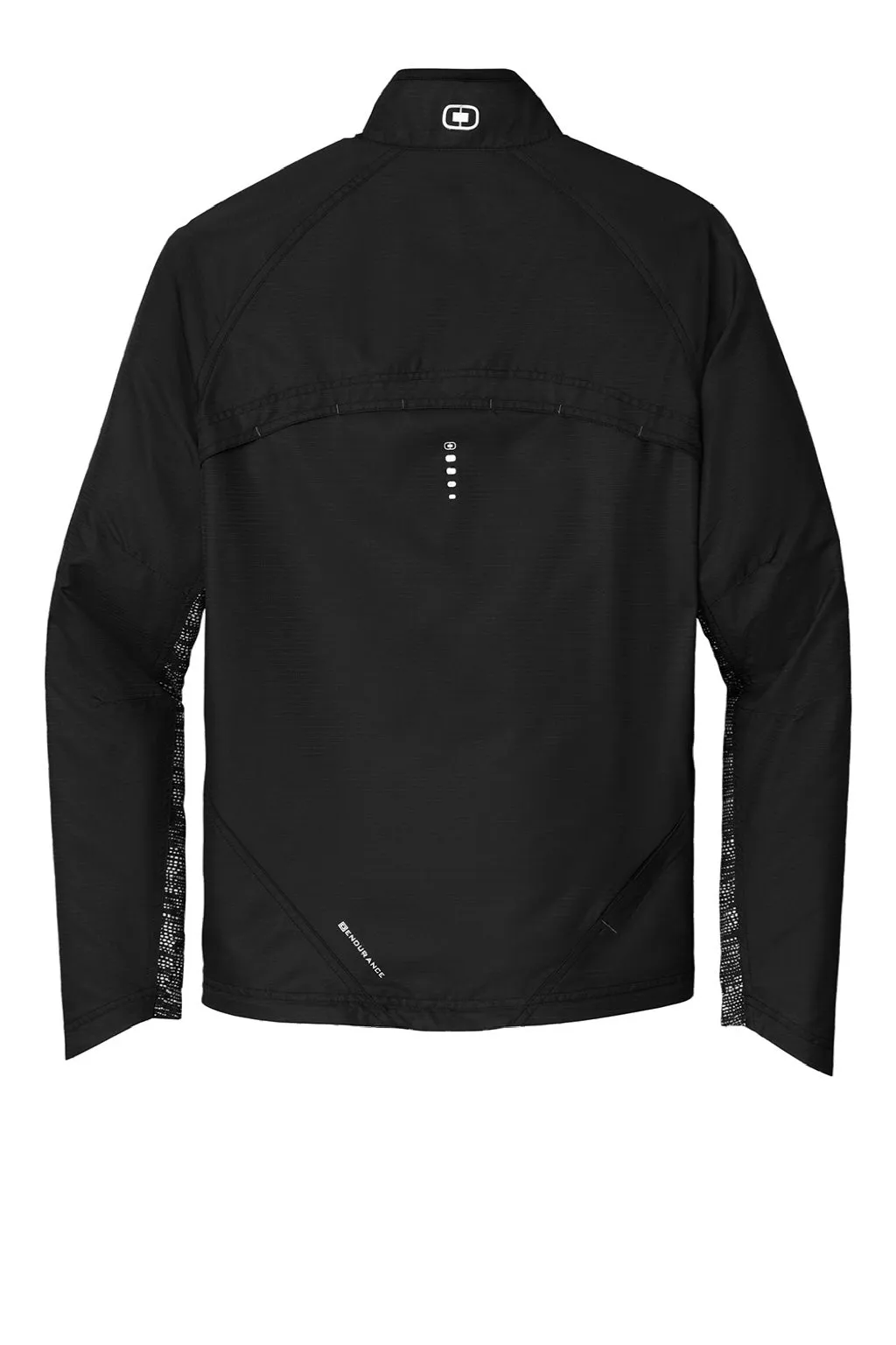 Ogio Mens Endurance Trainer Wind & Water Resistant Full Zip Jacket - Blacktop