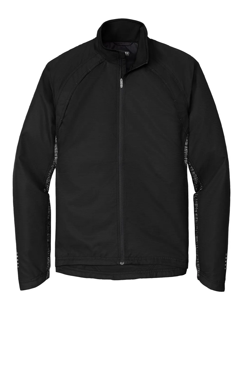 Ogio Mens Endurance Trainer Wind & Water Resistant Full Zip Jacket - Blacktop