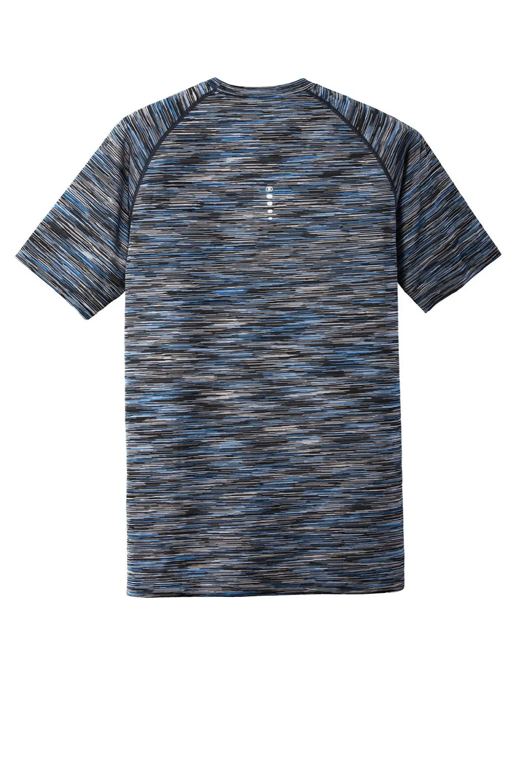 Ogio Mens Endurance Verge Jersey Moisture Wicking Short Sleeve Crewneck T-Shirt - Electric Blue Space Dye