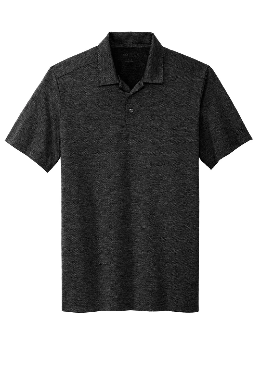 Ogio Mens Evolution Moisture Wicking Short Sleeve Polo Shirt - Blacktop
