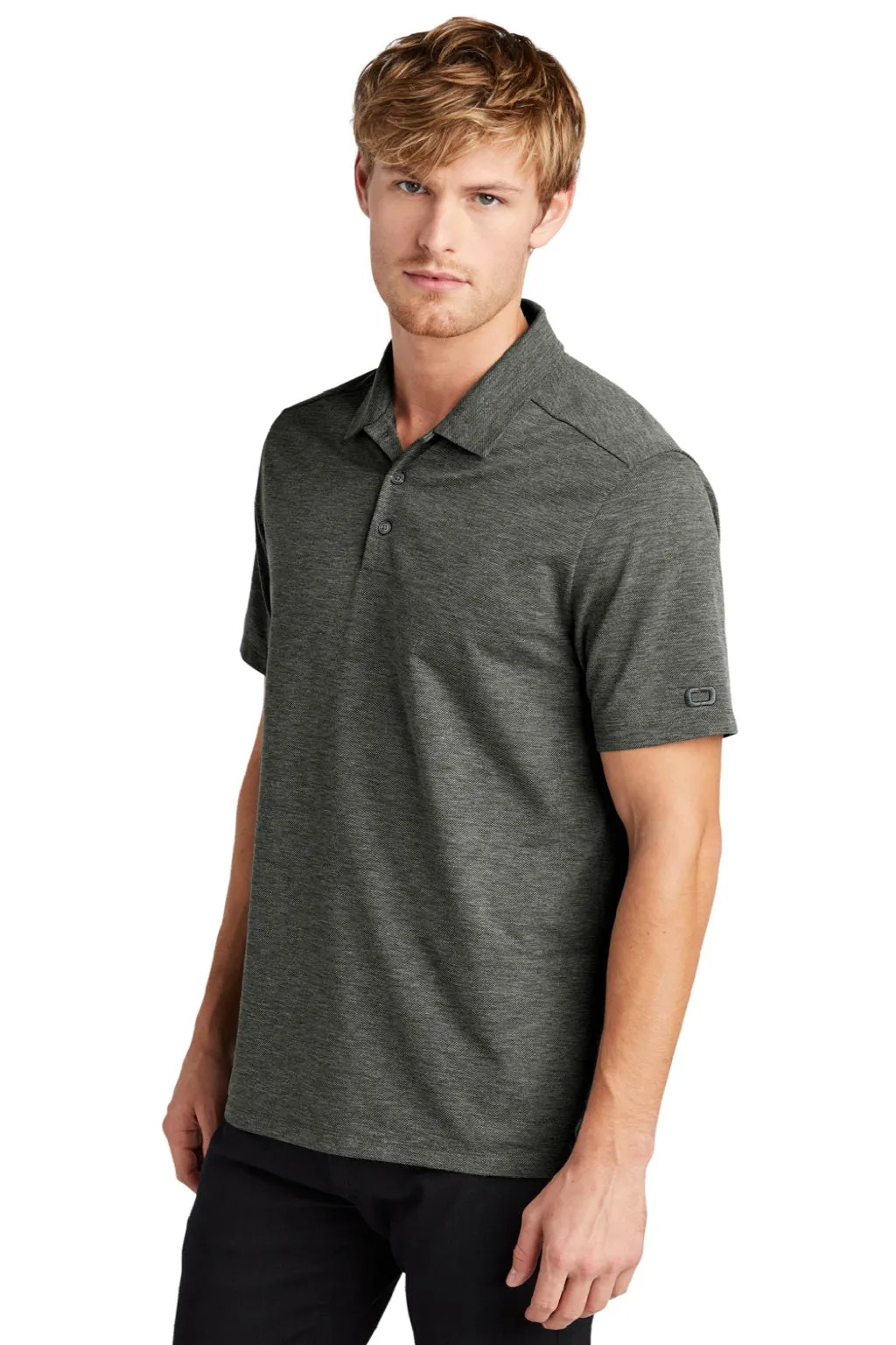Ogio Mens Evolution Moisture Wicking Short Sleeve Polo Shirt - Tarmac Grey
