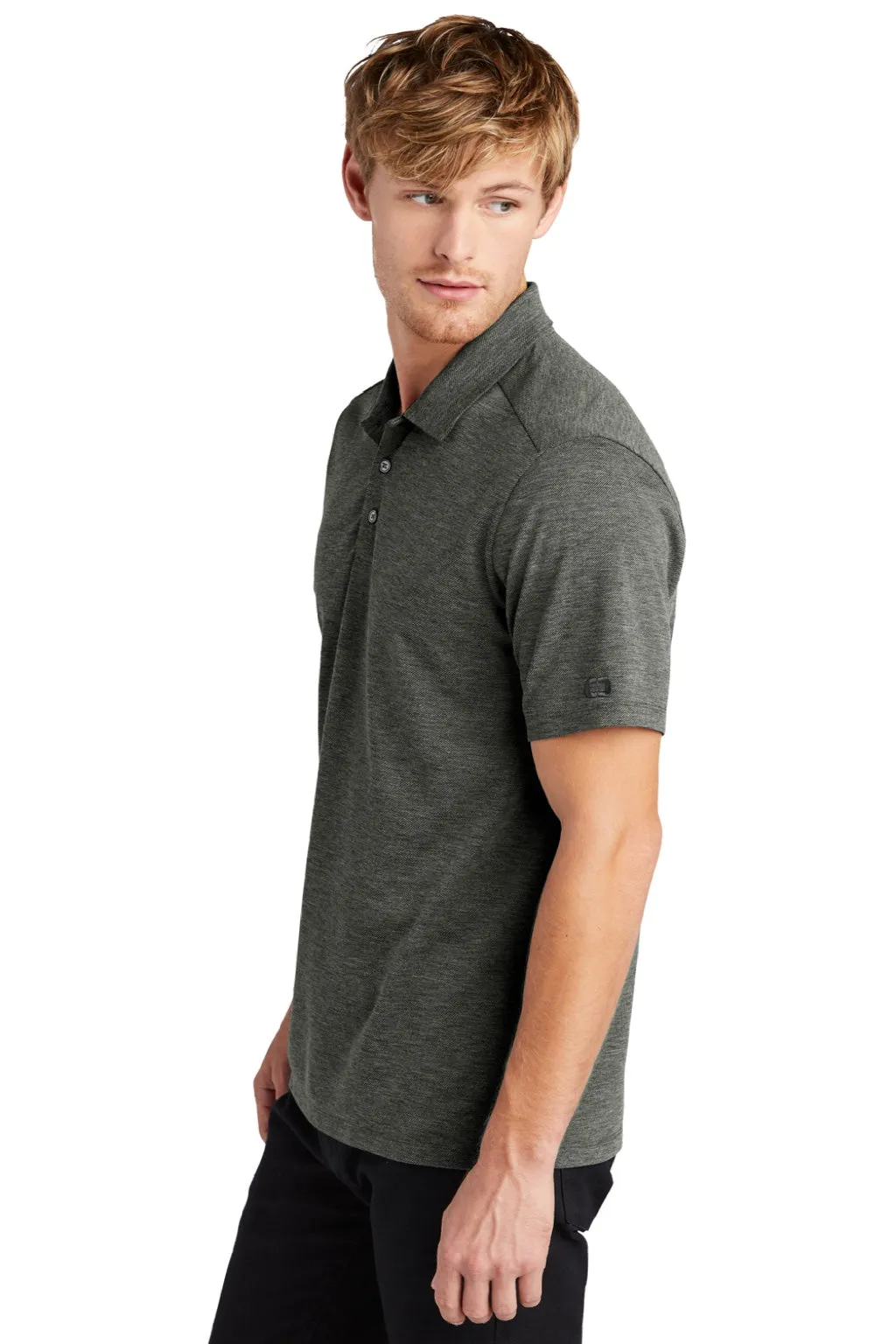Ogio Mens Evolution Moisture Wicking Short Sleeve Polo Shirt - Tarmac Grey