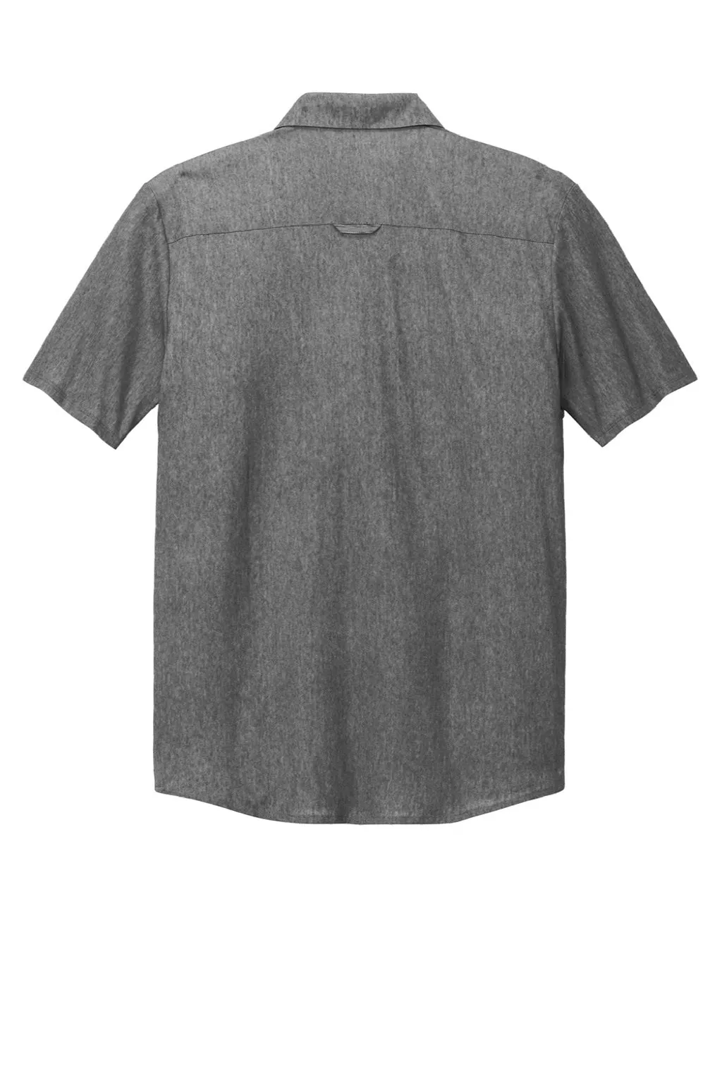 Ogio Mens Extend Short Sleeve Button Down Shirt w/ Pocket - Heather Blacktop