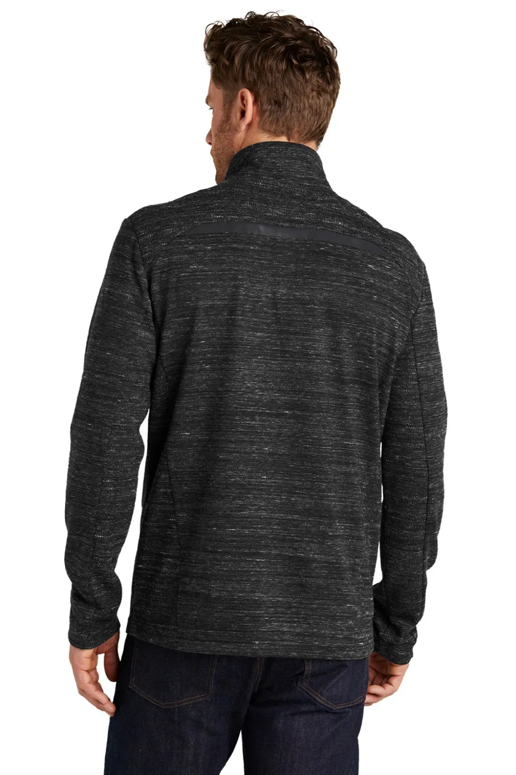 Ogio Mens Flux 1/4 Zip Sweatshirt w/ Pockets - Heather Blacktop