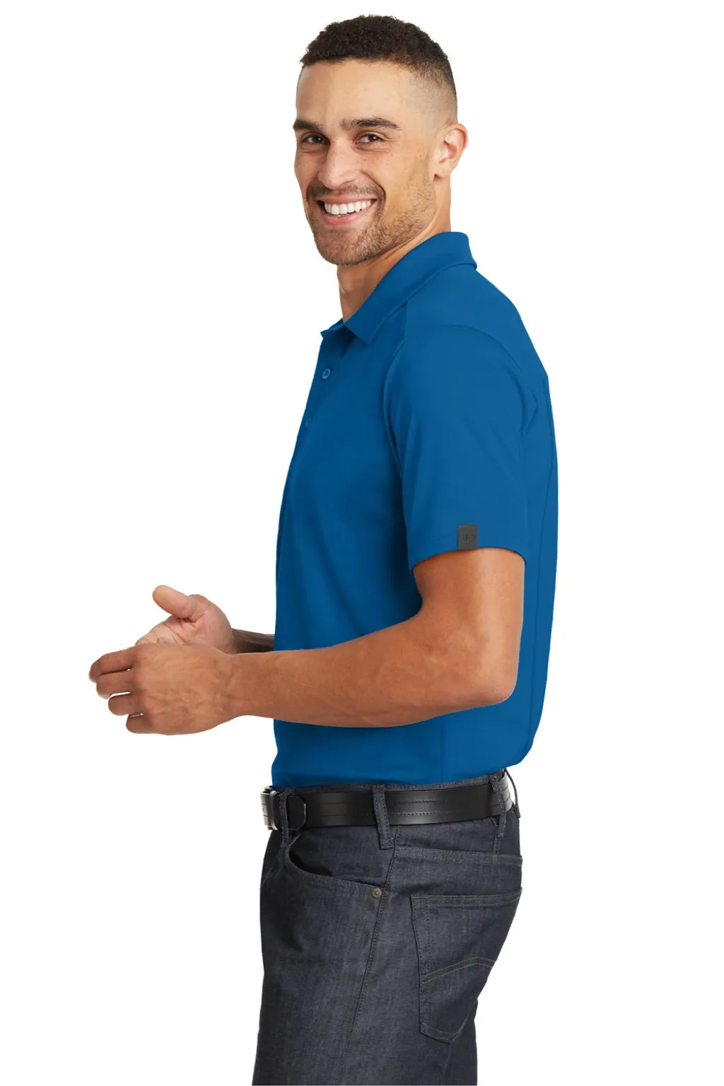 Ogio Mens Framework Moisture Wicking Short Sleeve Polo Shirt - Bolt Blue