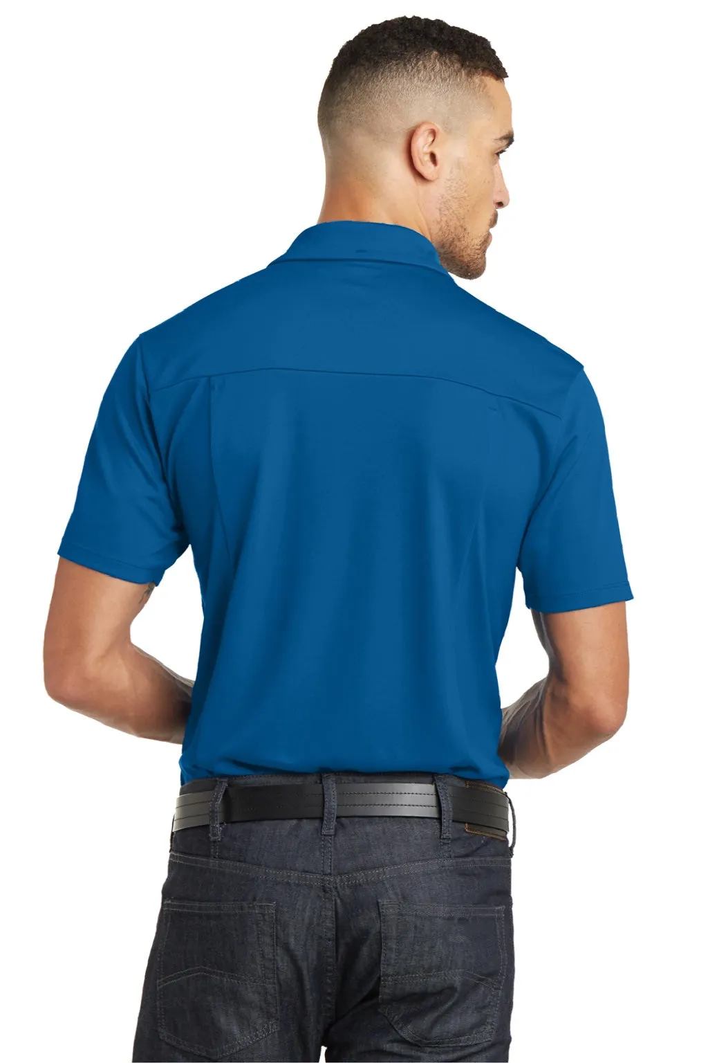 Ogio Mens Framework Moisture Wicking Short Sleeve Polo Shirt - Bolt Blue
