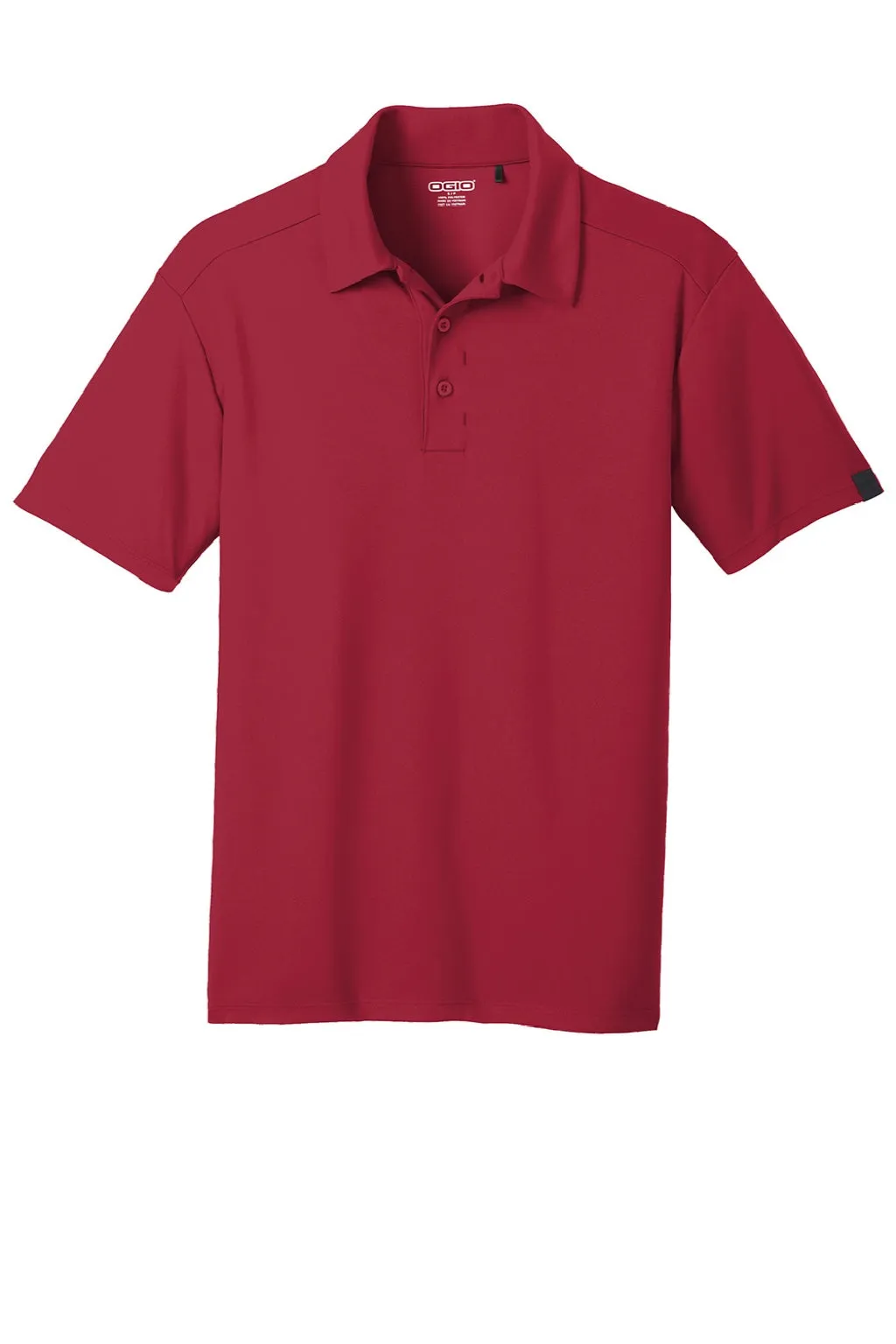 Ogio Mens Framework Moisture Wicking Short Sleeve Polo Shirt - Signal Red