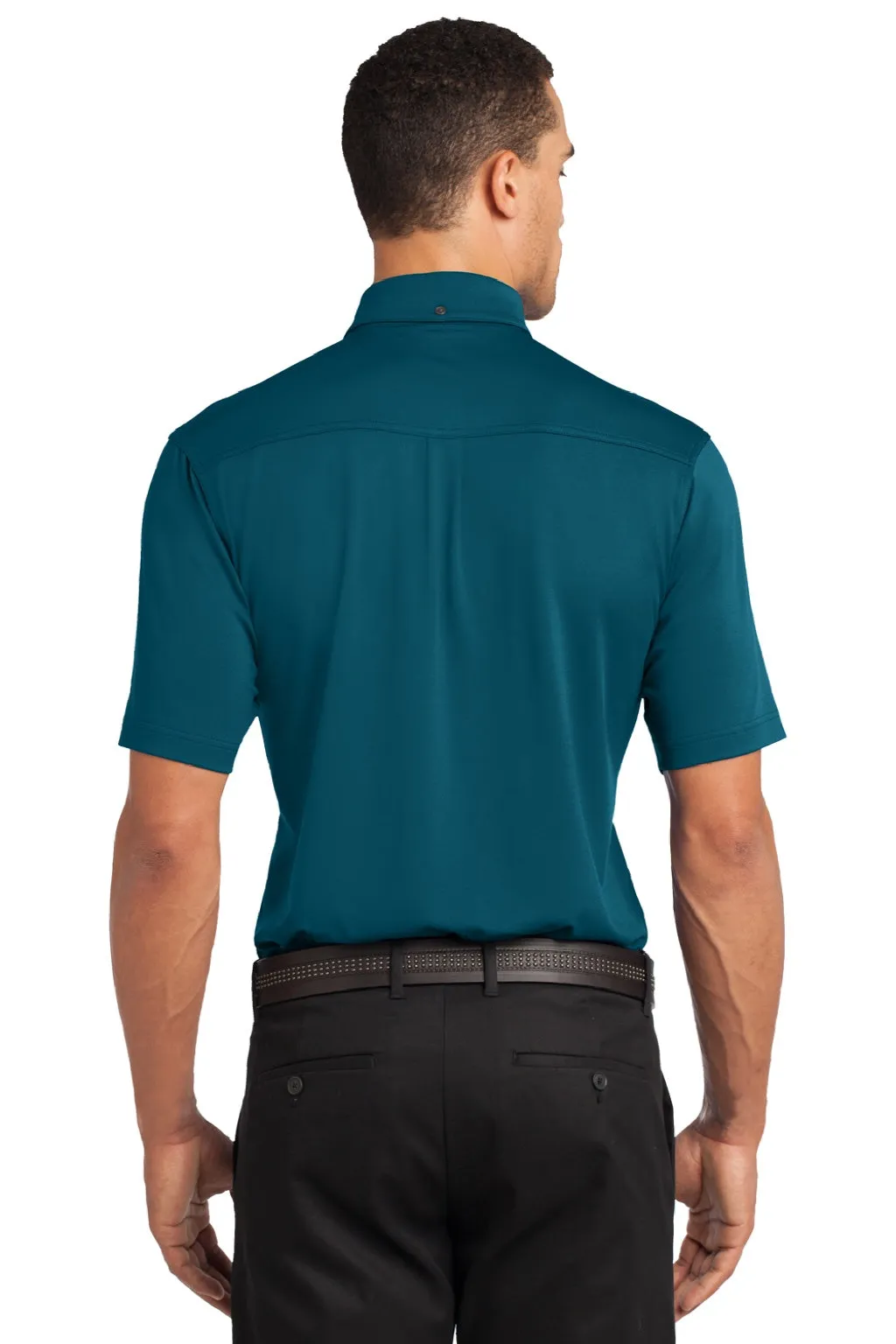 Ogio Mens Gauge Moisture Wicking Short Sleeve Polo Shirt - Throttle Teal Blue