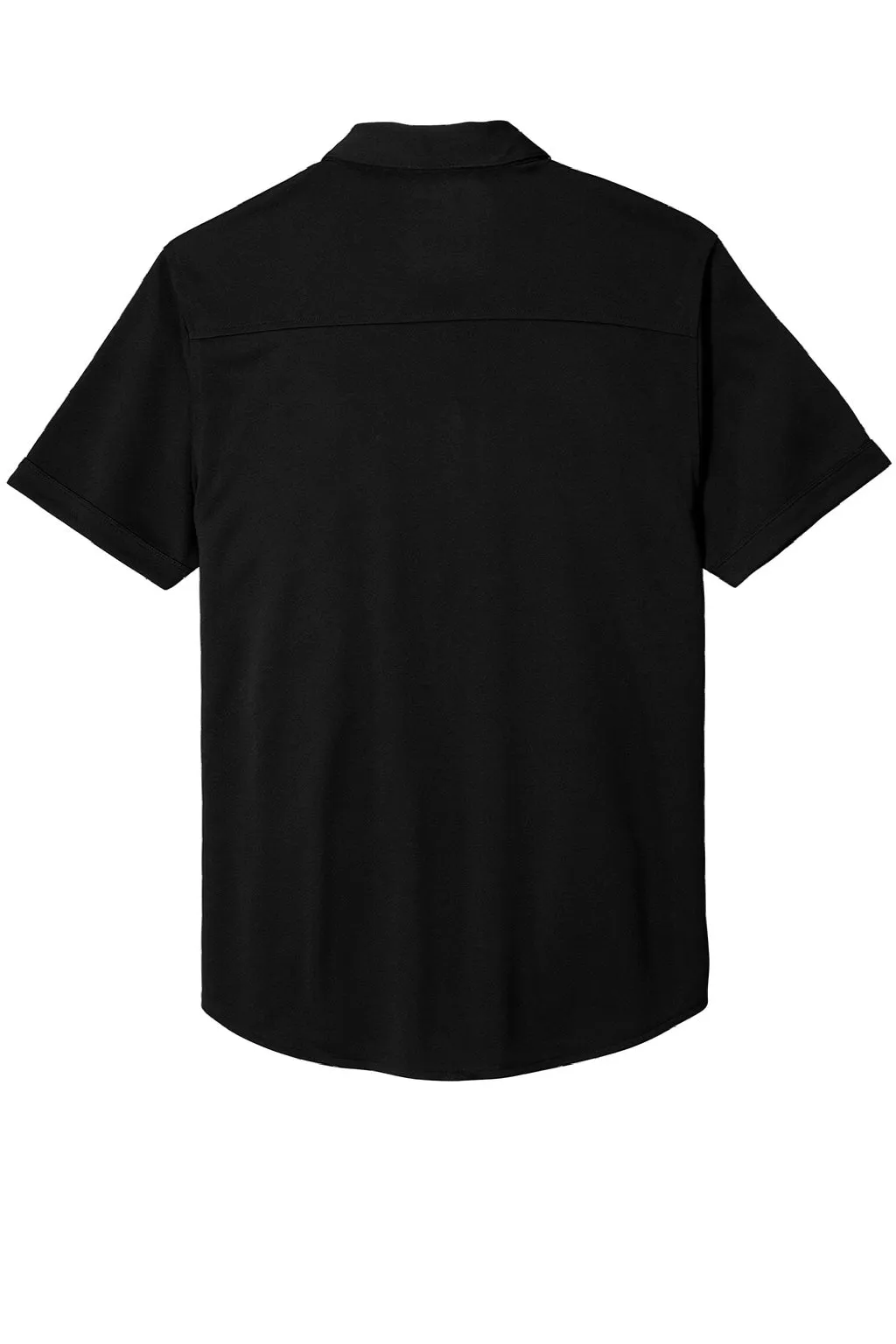 Ogio Mens Gravitate Moisture Wicking Short Sleeve Button Down Shirt - Blacktop