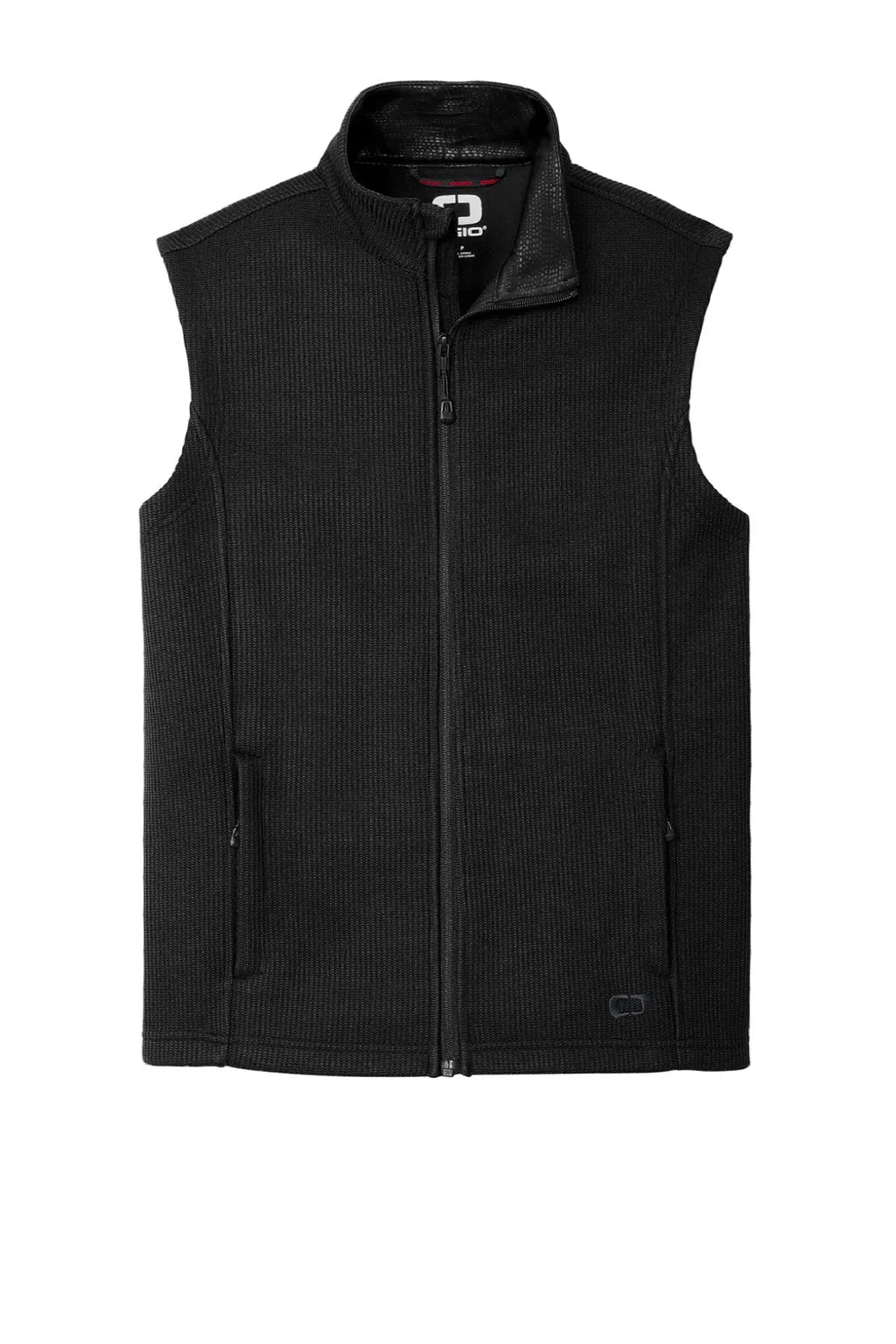 Ogio Mens Grit Fleece Full Zip Vest - Blacktop