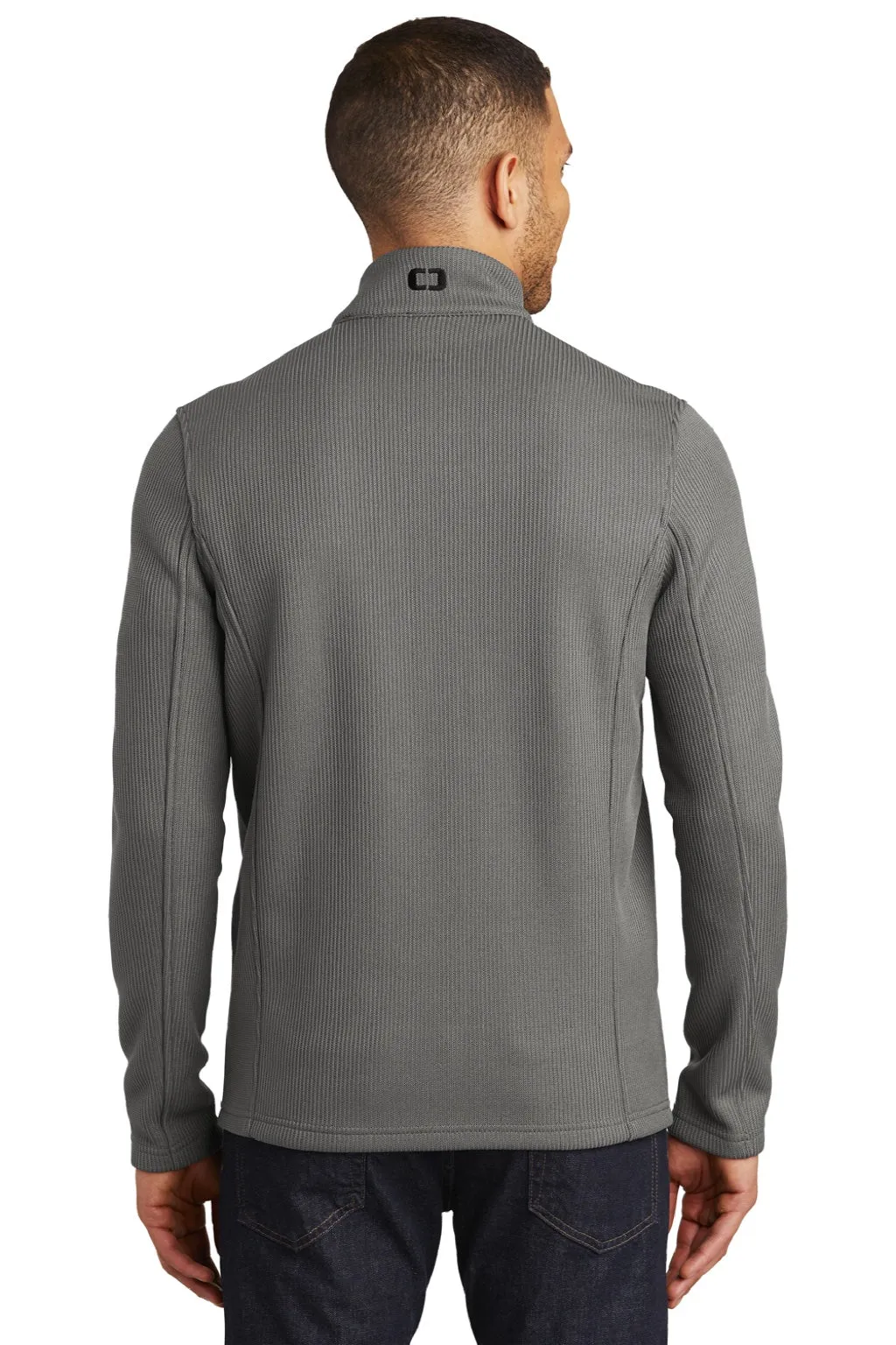 Ogio Mens Grit Full Zip Fleece Jacket - Gear Grey