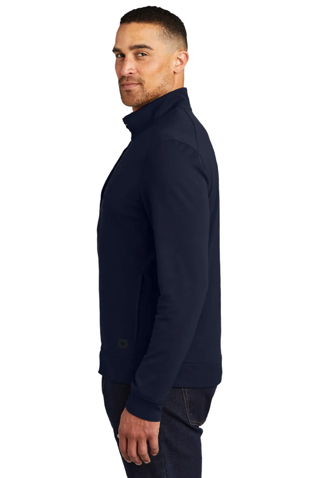 Ogio Mens Hinge Full Zip Jacket - River Navy Blue