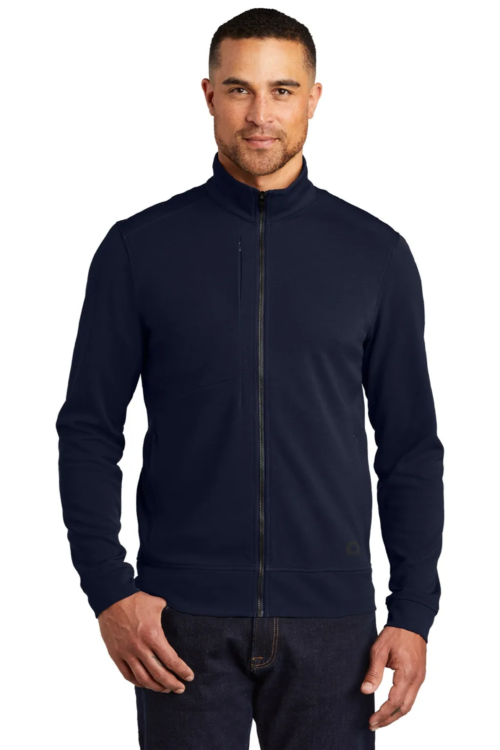 Ogio Mens Hinge Full Zip Jacket - River Navy Blue