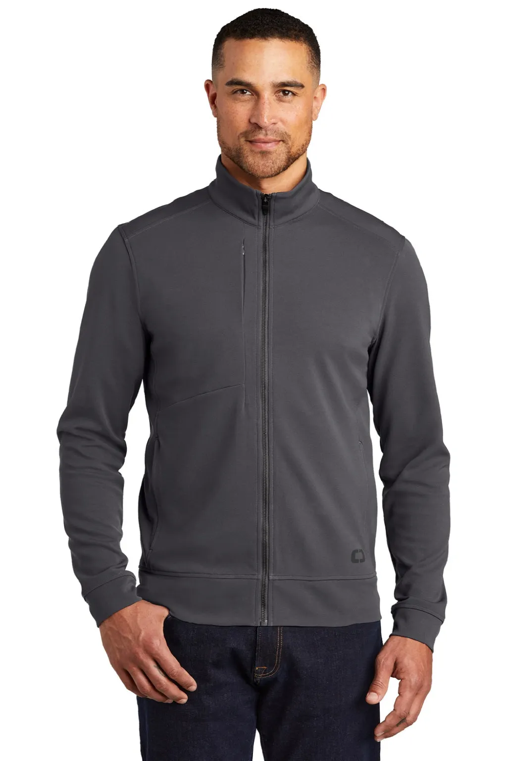 Ogio Mens Hinge Full Zip Jacket - Tarmac Grey