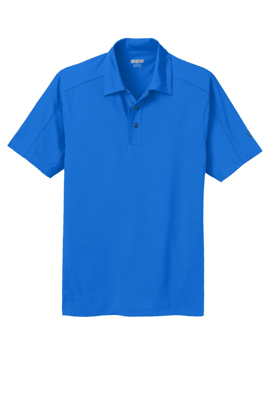 Ogio Mens Linear Moisture Wicking Short Sleeve Polo Shirt - Electric Blue