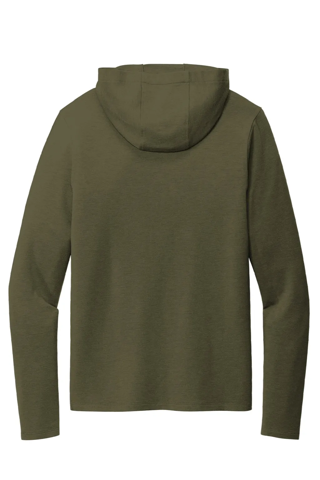 Ogio Mens Luuma Flex Hooded Long Sleeve Henley - Deep Olive Green