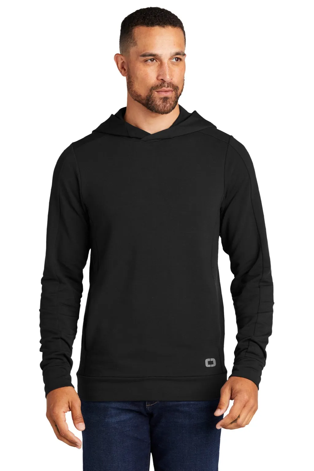 Ogio Mens Luuma Hooded Sweatshirt Hoodie w/ Pockets - Blacktop