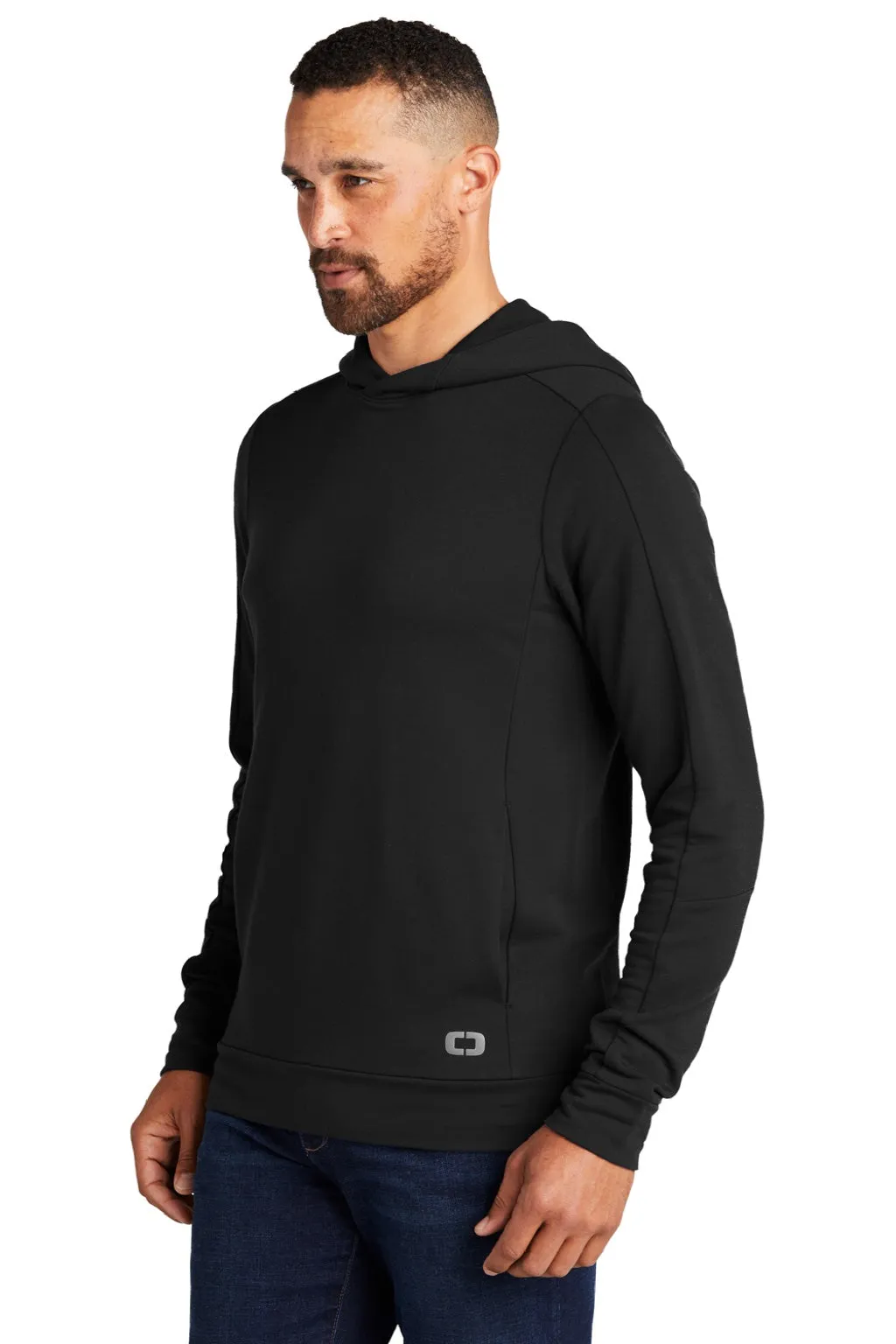 Ogio Mens Luuma Hooded Sweatshirt Hoodie w/ Pockets - Blacktop
