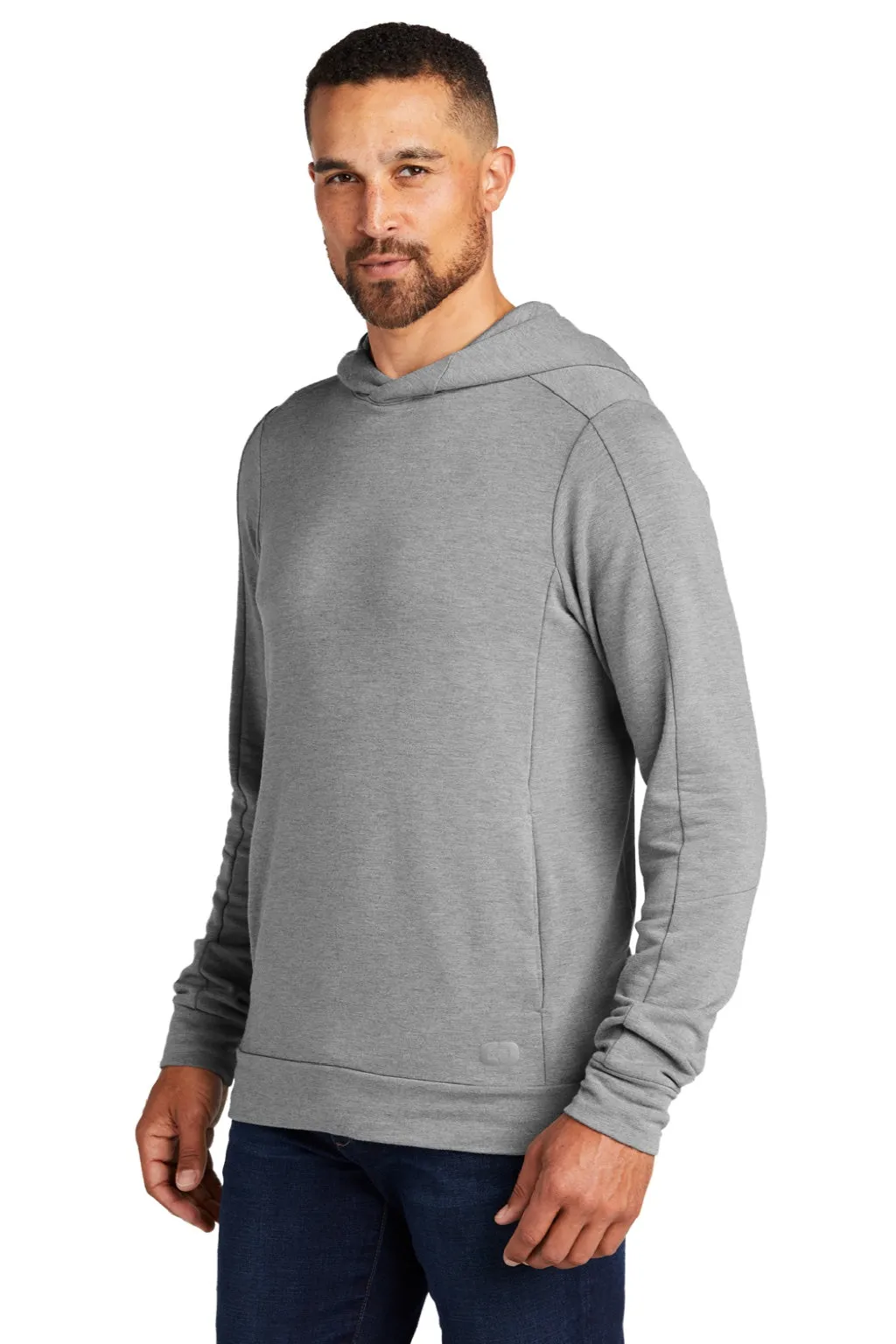 Ogio Mens Luuma Hooded Sweatshirt Hoodie w/ Pockets - Heather Petrol Grey