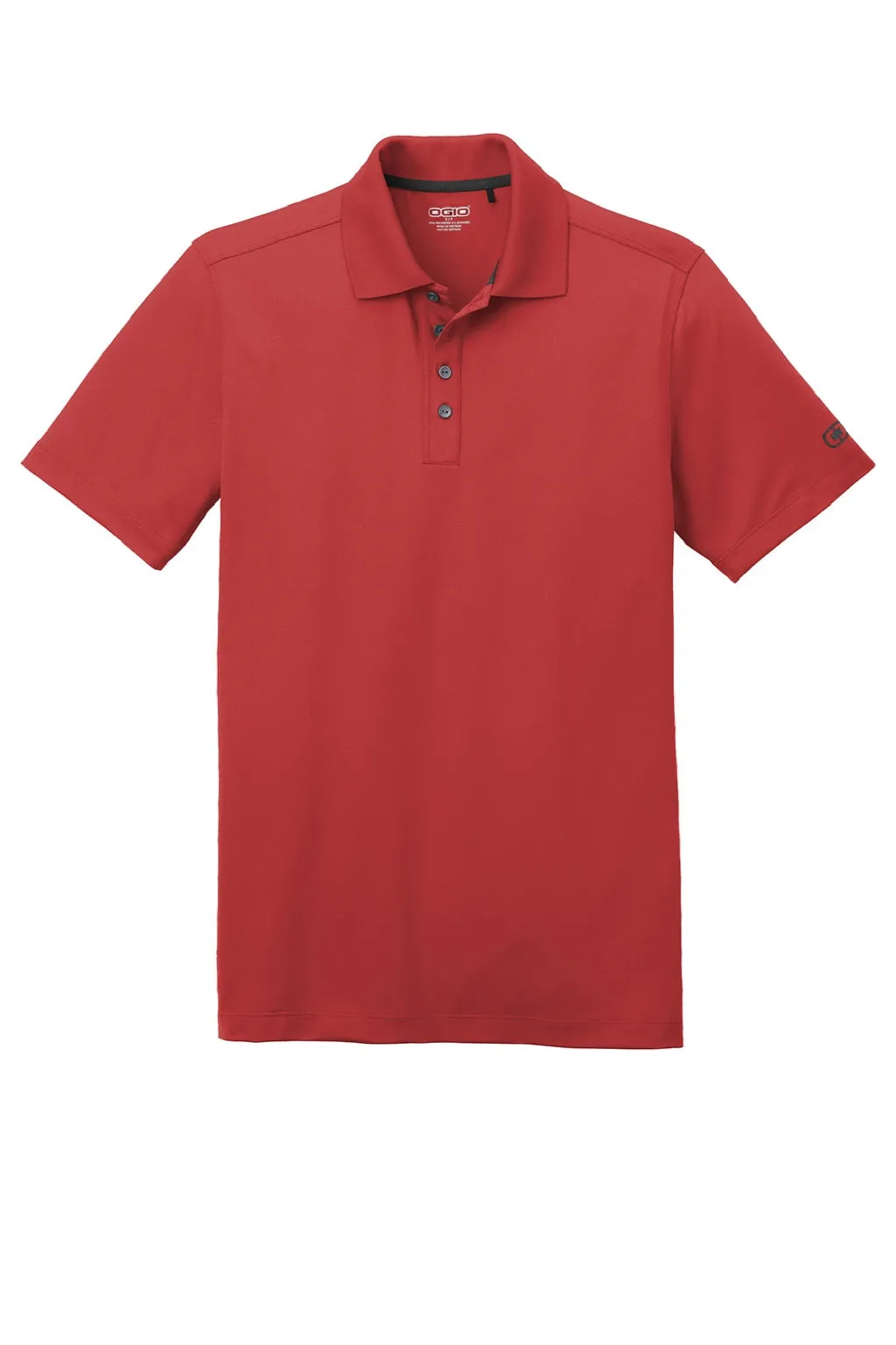 Ogio Mens Metro Moisture Wicking Short Sleeve Polo Shirt - Ripped Red