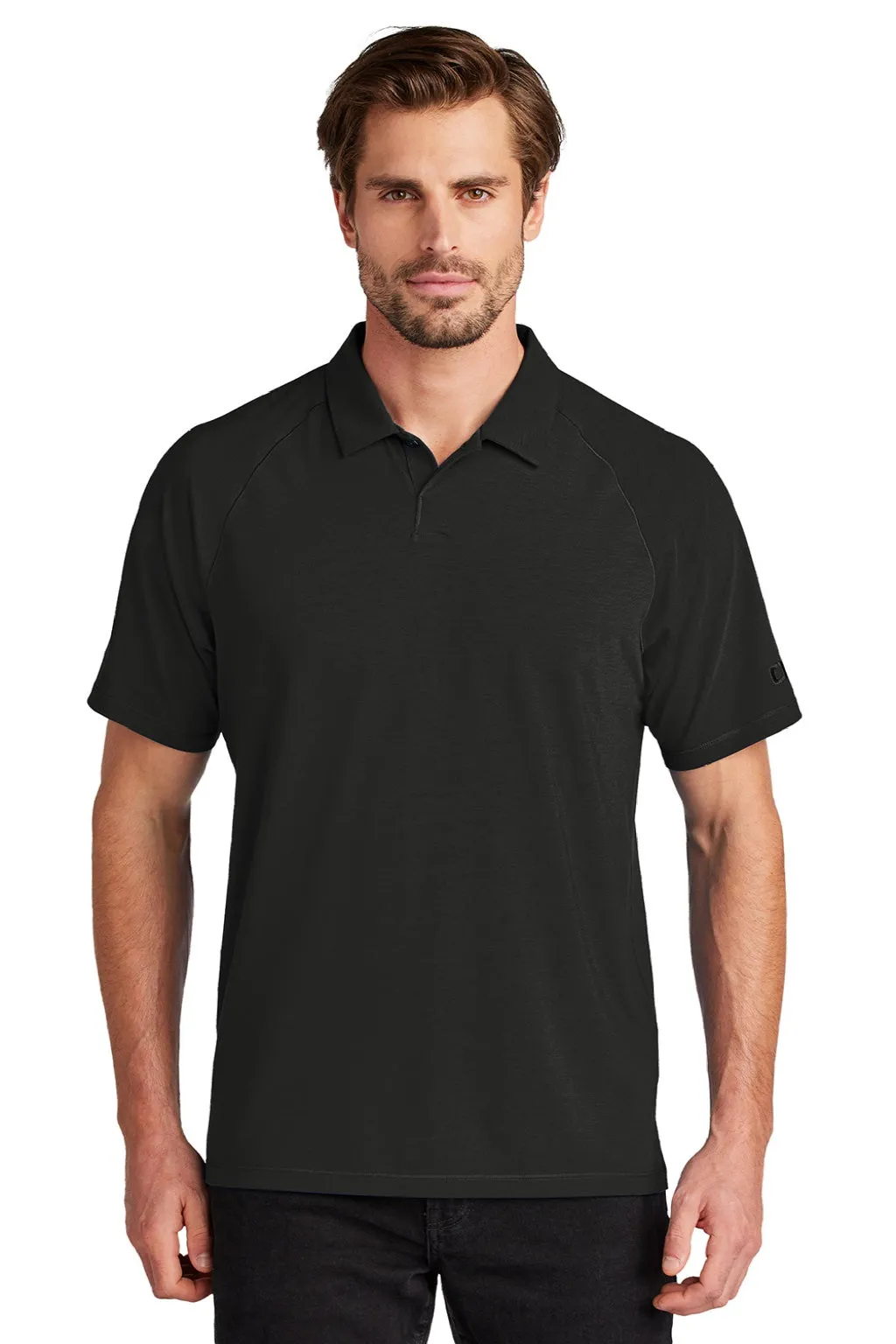Ogio Mens Motion Moisture Wicking Short Sleeve Polo Shirt - Blacktop