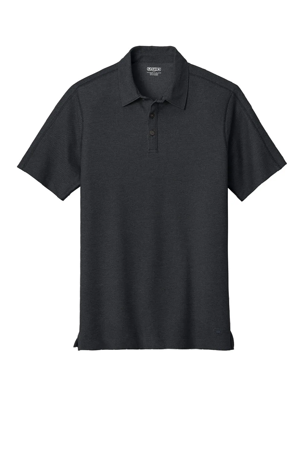 Ogio Mens Onyx Moisture Wicking Short Sleeve Polo Shirt - Blacktop